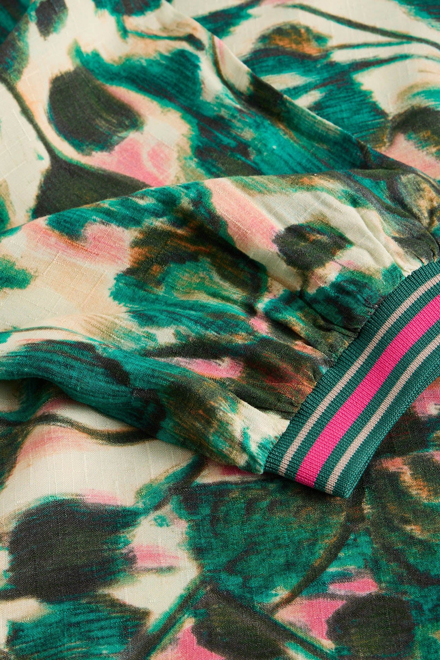 ANGIE TOP GREEN PRINT 6