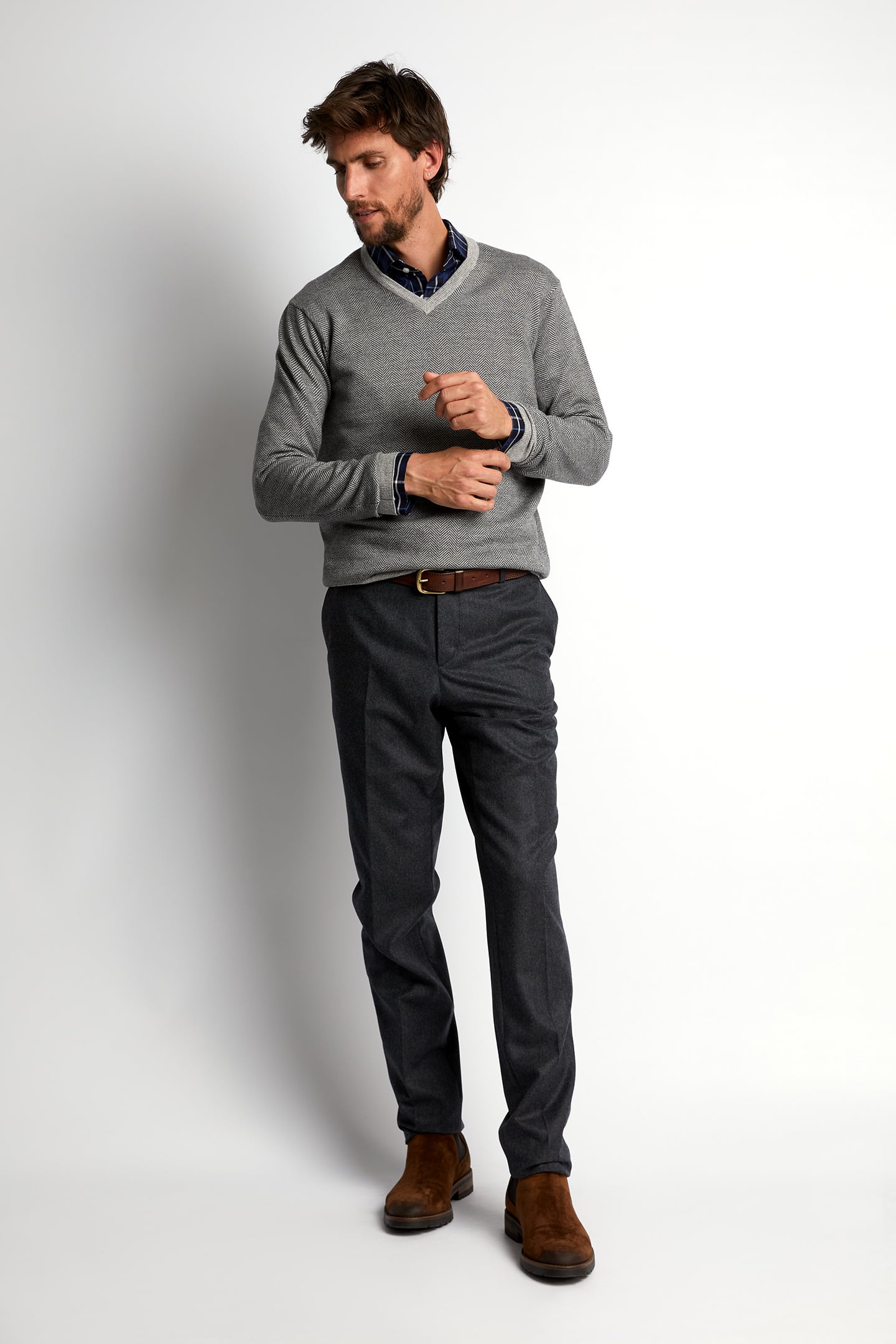 CUSTOM FIT MERINO WOOL PULLOVER 1
