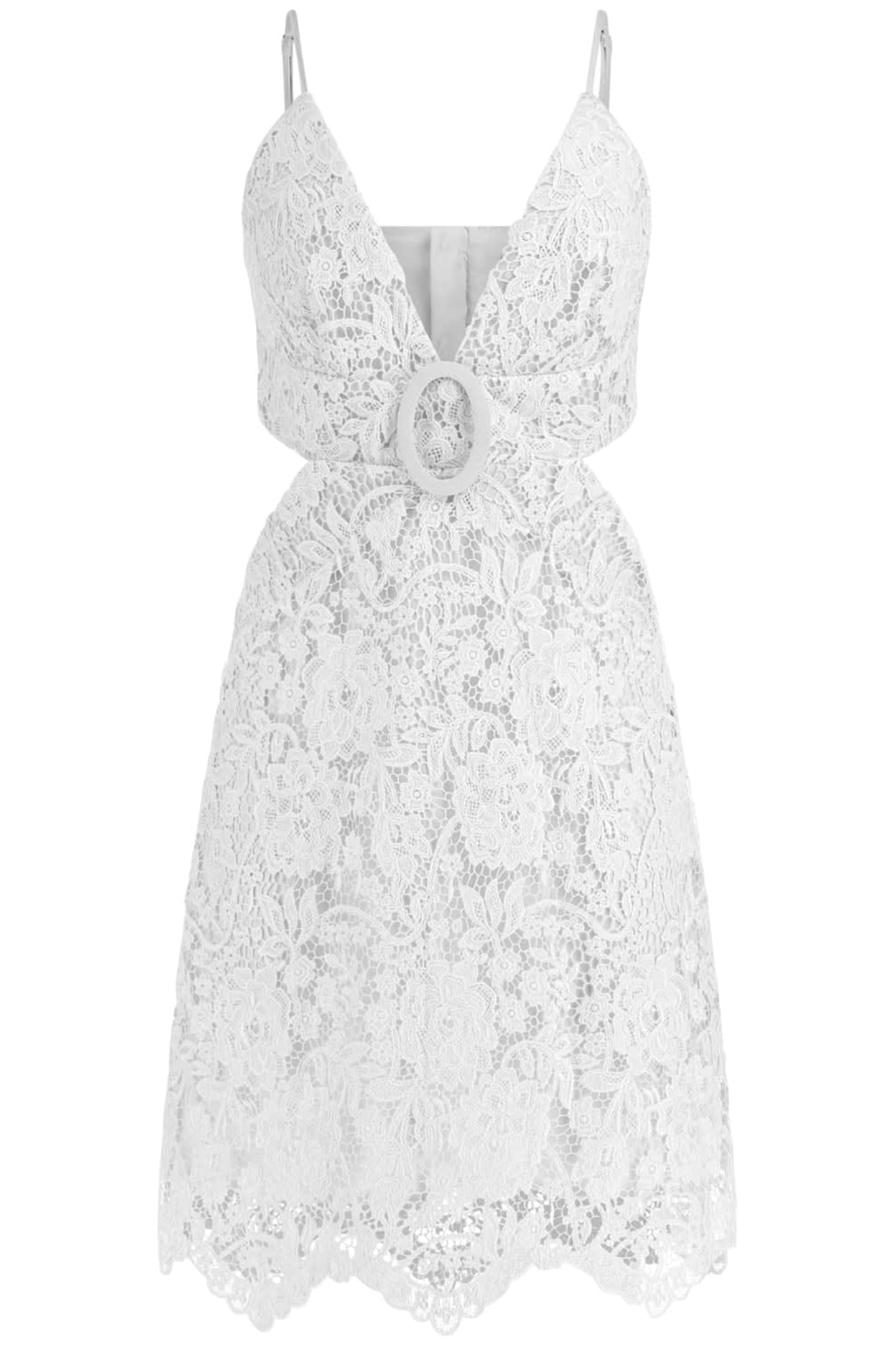 MARCIANO BY GUESS CELESTE LACE DRESS TRUE WHITE 3