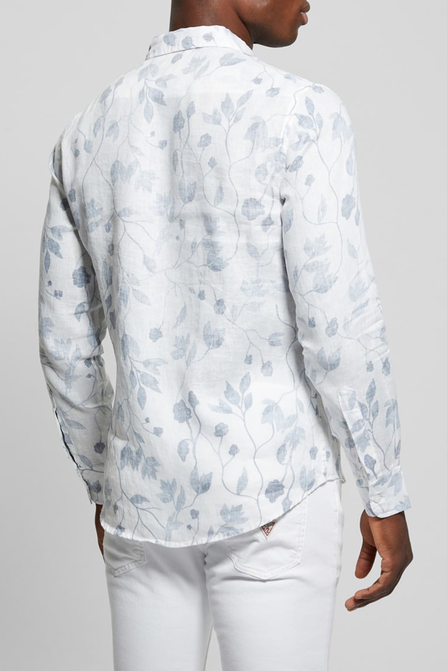GUESS ECO LS LINEN WTRCOLOR VI WATER COLOR VINES BL 2