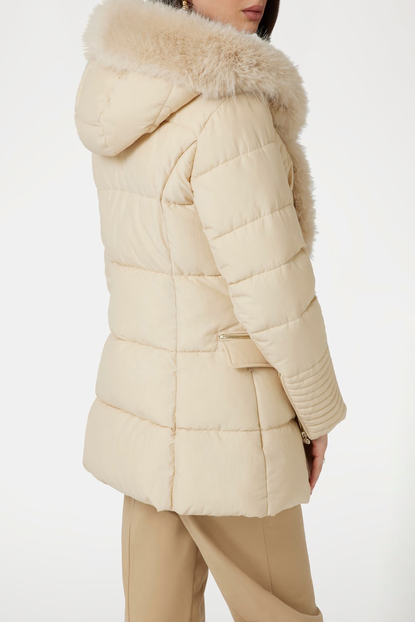 MARCIANO BY GUESS ZOE PUFFER LONG JACK CALM SANDS MULTI 2