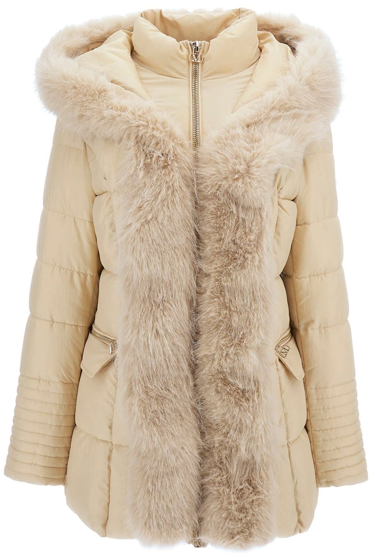MARCIANO BY GUESS ZOE PUFFER LONG JACK CALM SANDS MULTI 4