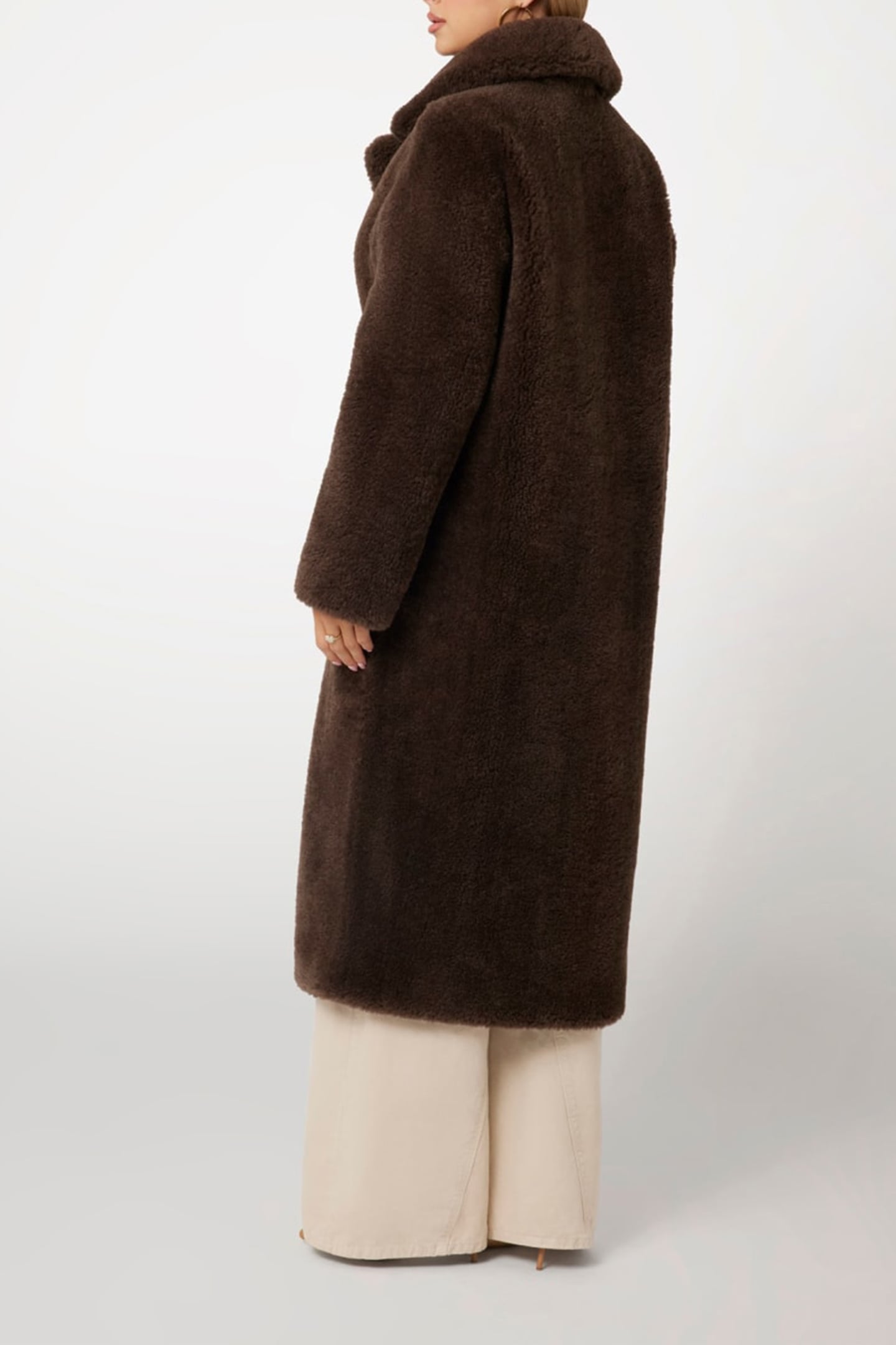 GUESS ECO NEW ALINA LONG COAT CHOCOLATE BROWNIE 2