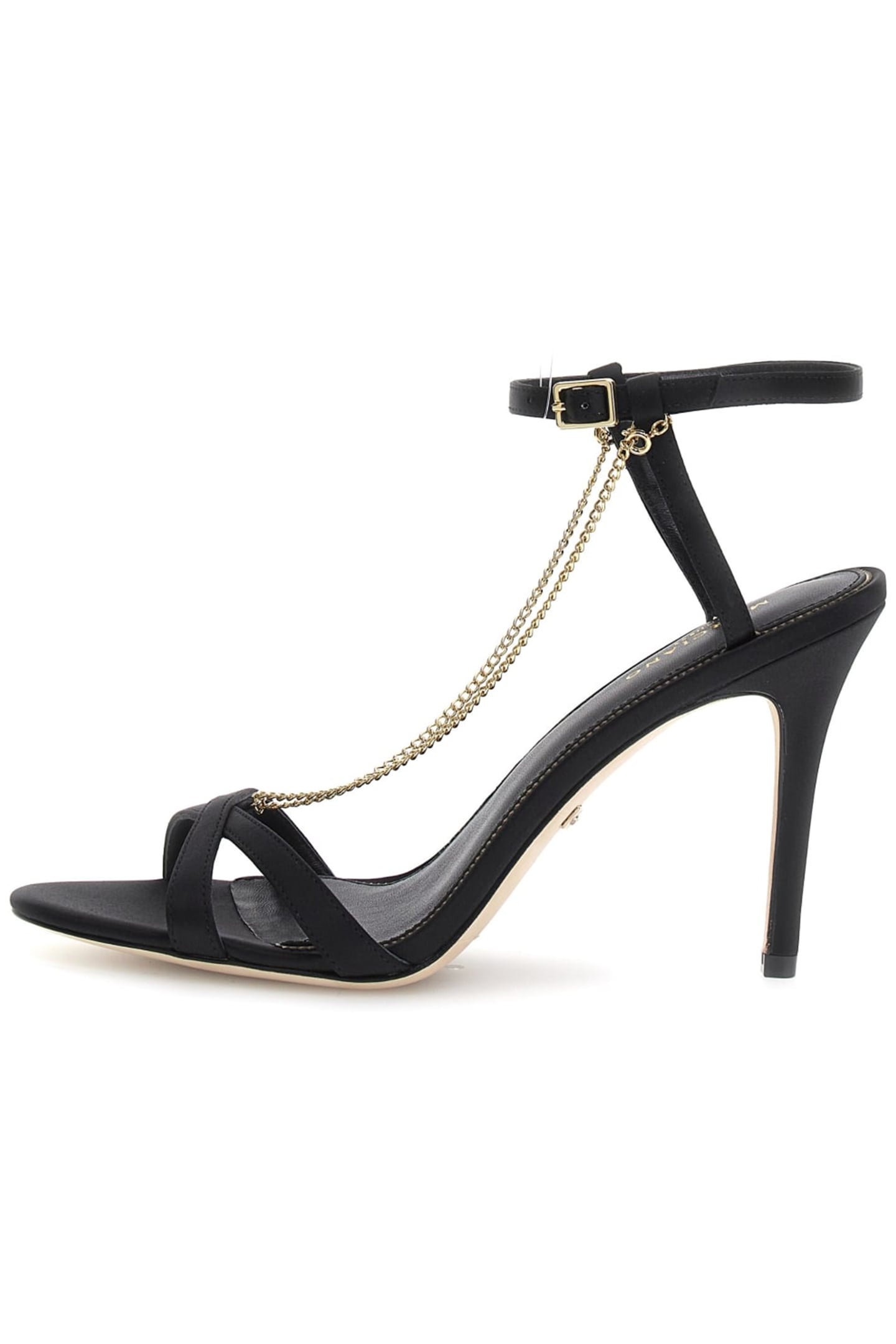 MARCIANO BY GUESS METAL CHAIN SANDAL JET BLACK 6