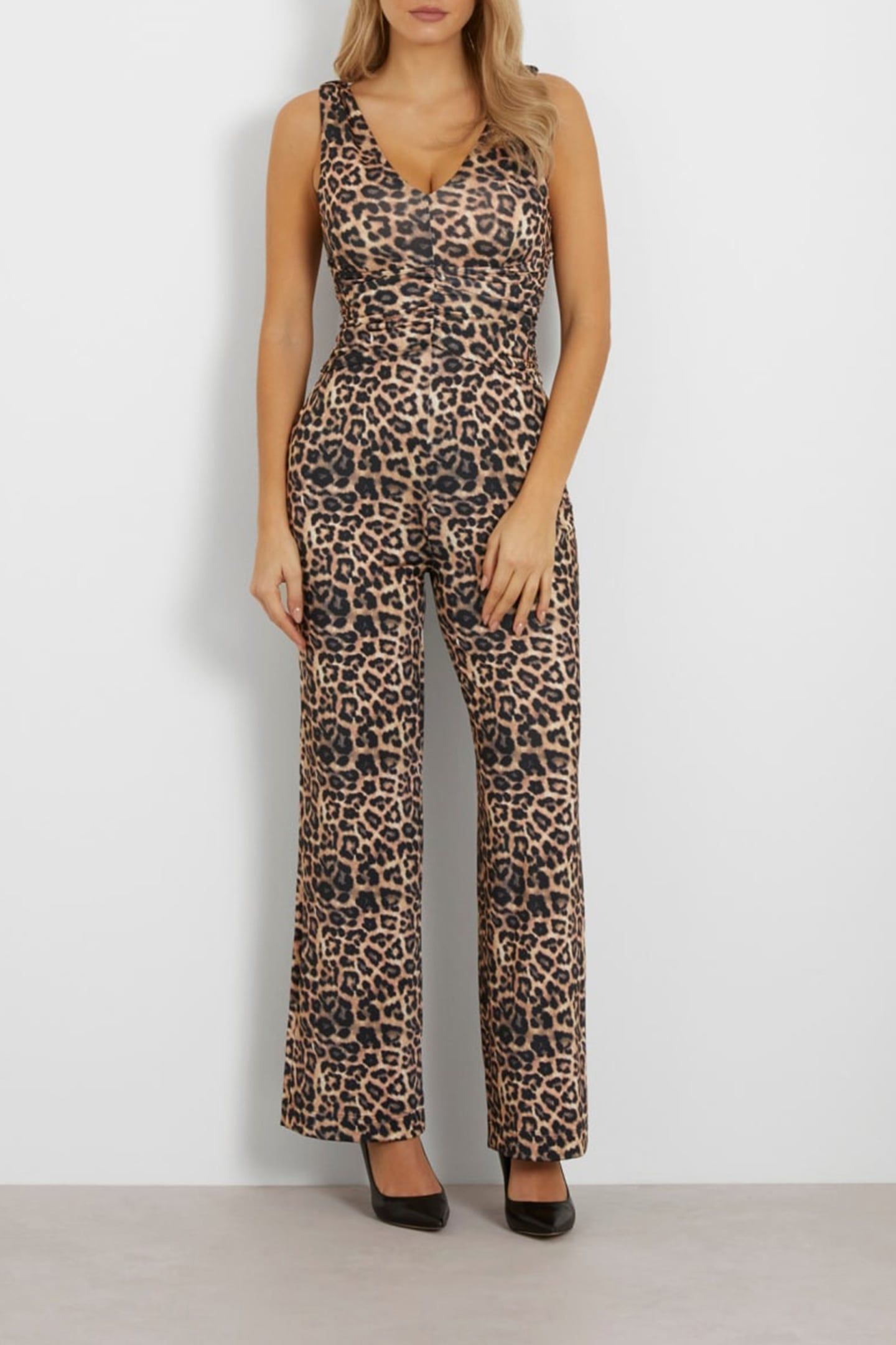 GUESS ECO EMILY OVERALL POOL LEOPARD PRINT N 1