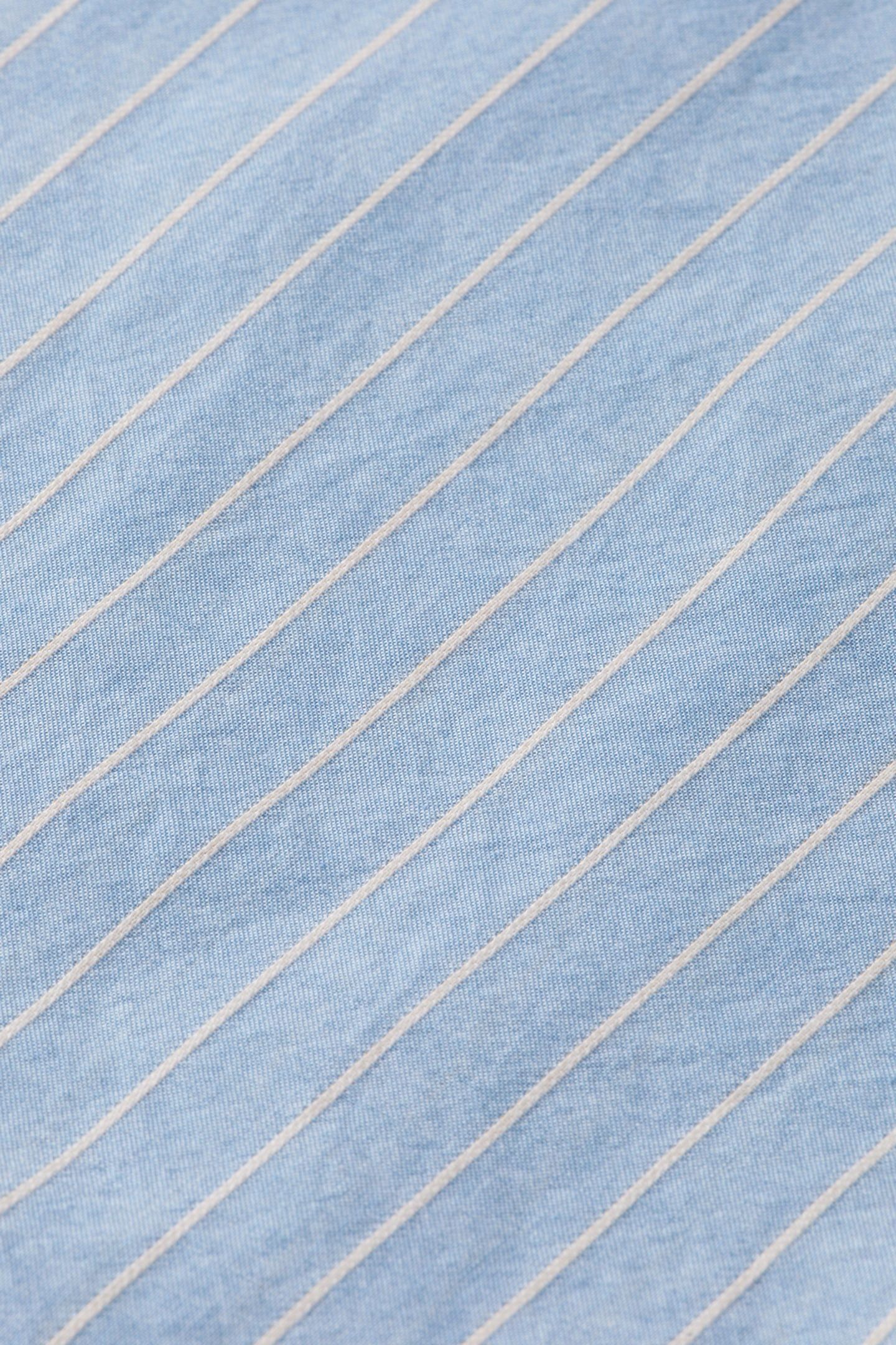 YARN DYE DOBBY STRIPE SHIRT BLUE STRIPE 4
