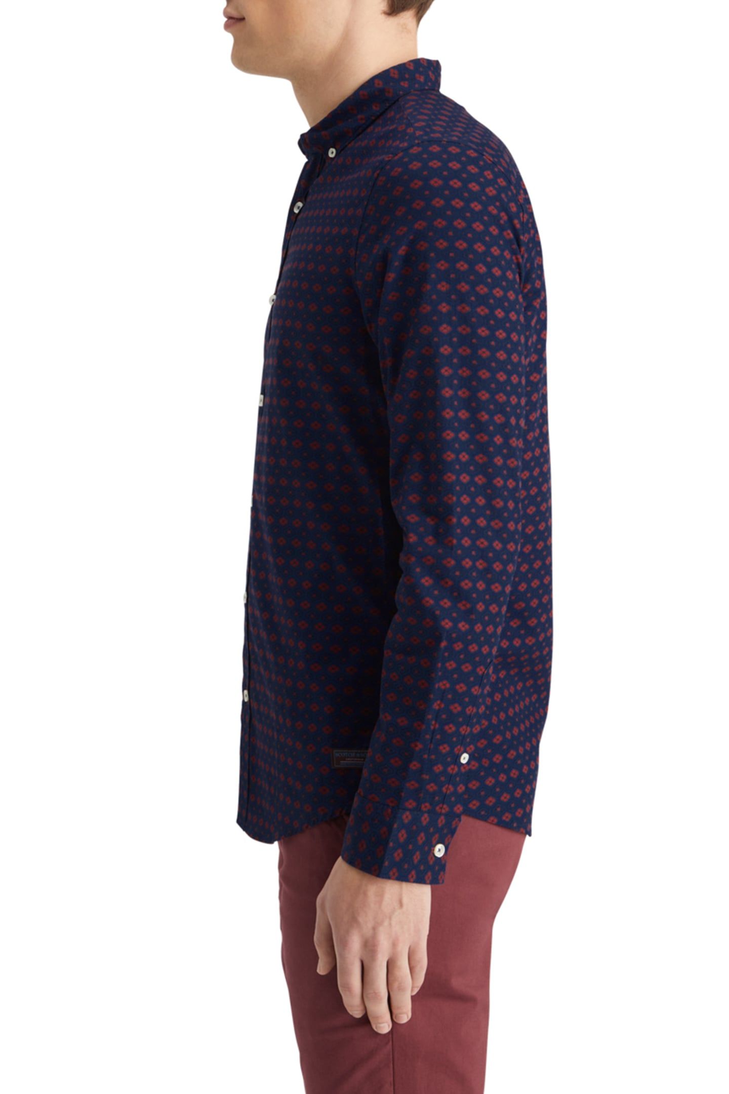 SLIM FIT DITSY AOP SHIRT NIGHT BOOKCOVER DITSY 7