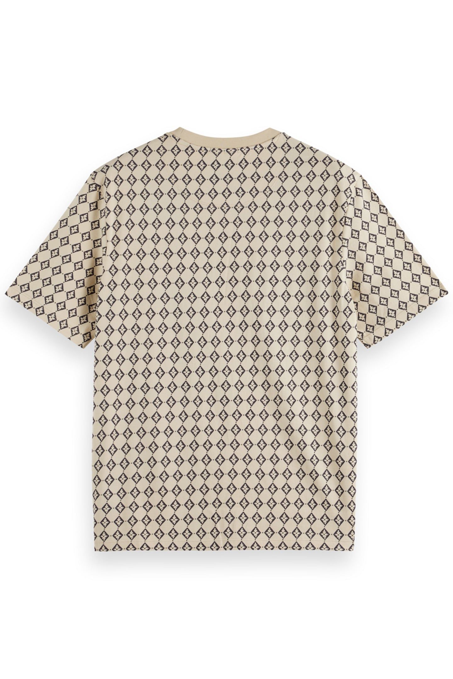 REGULAR FIT MINI ALL OVER PRINT T-SHIRT PARCHMENT GEO FLOWER 5
