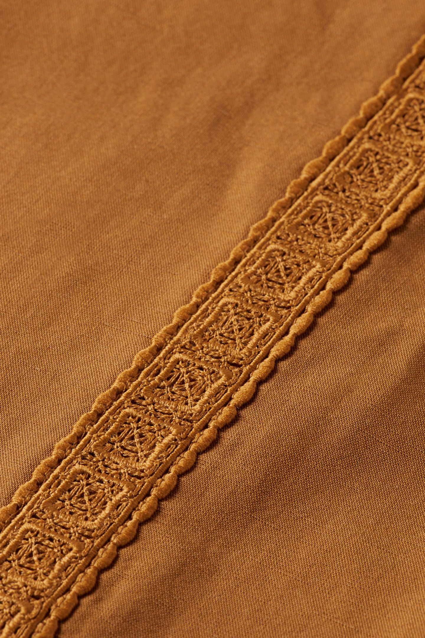 HANA PANT WITH CROCHET DETAIL TOBACCO 3