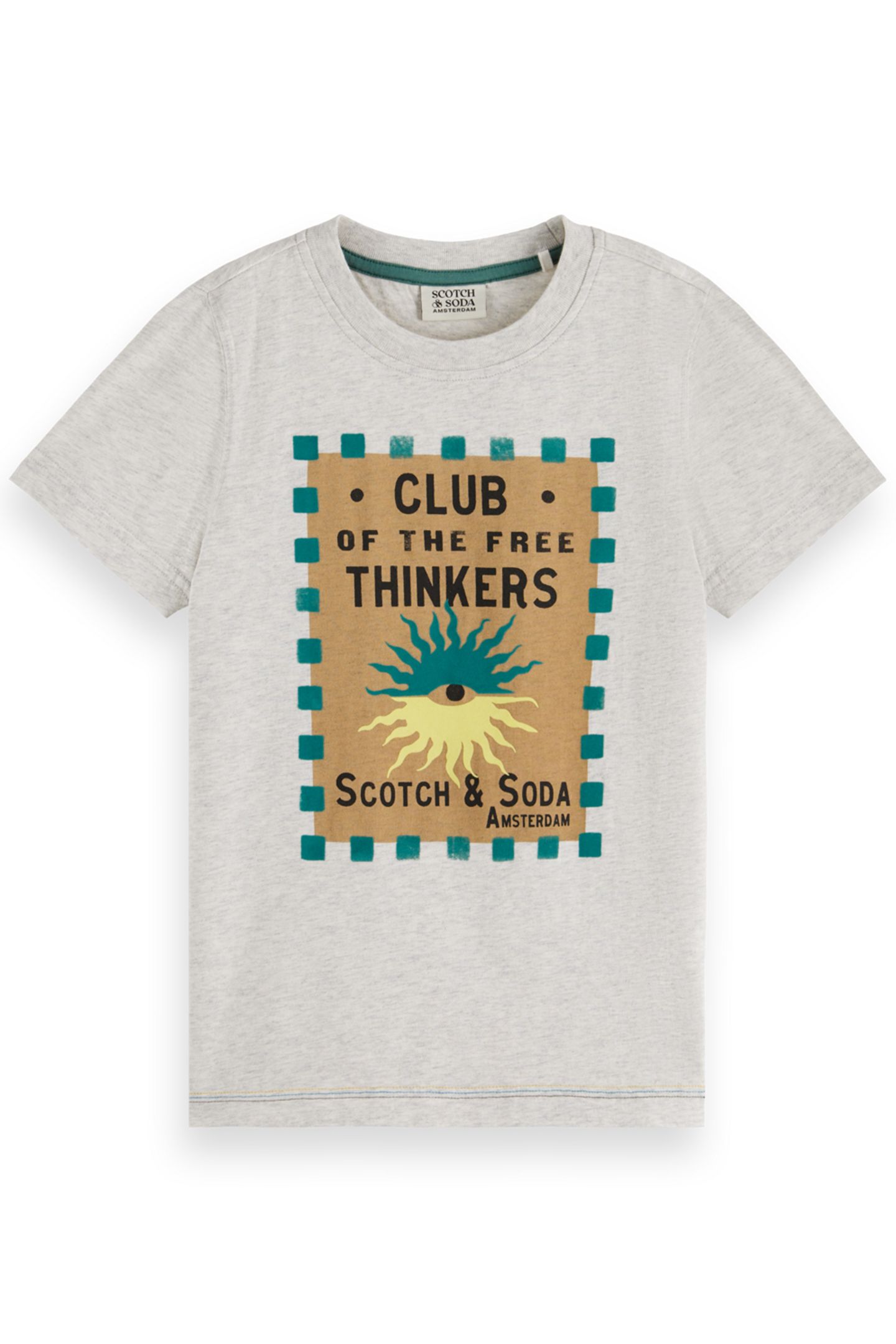 BOY REGULAR-FIT ARTWORK T-SHIRT LIGHT GREY MELANGE 1