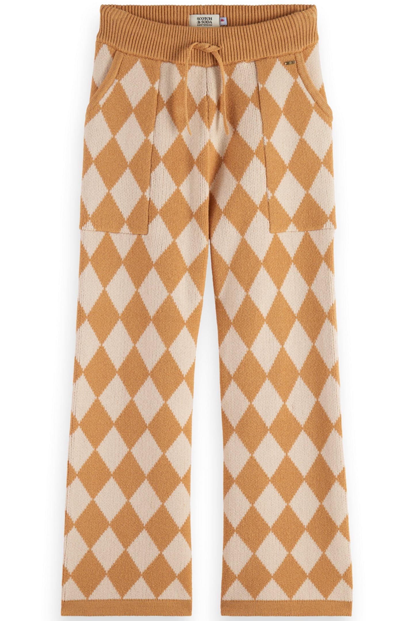 GIRL TONAL CHECKERBOARD KNITTED STRAIGHT LEG PANT CHECKERBOA 1