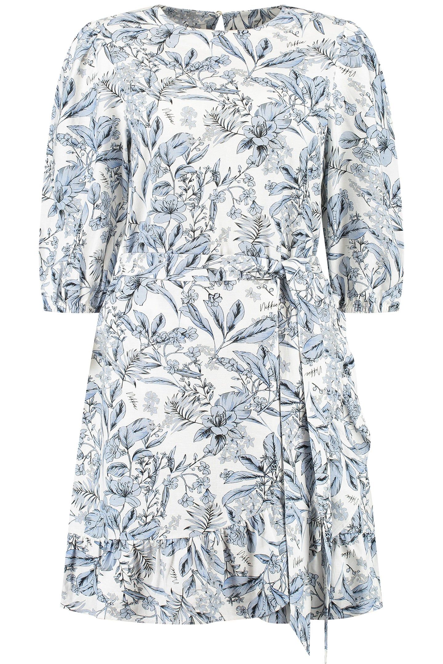 DOHA DRESS SMOKED BLUE/STAR WHITE 1