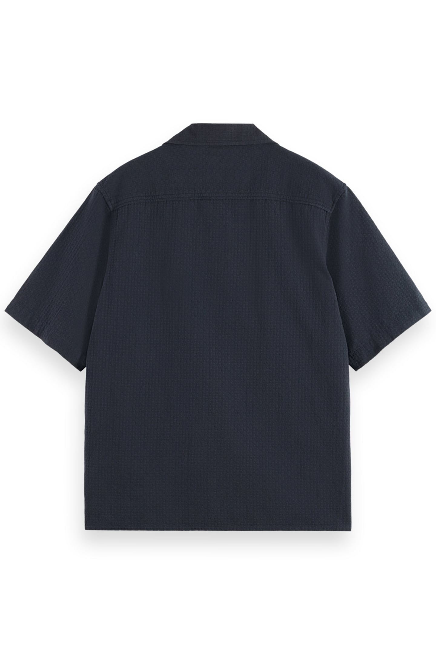 RELAXED FIT STRUCTURED DOBBY SHIRT BLACK 5