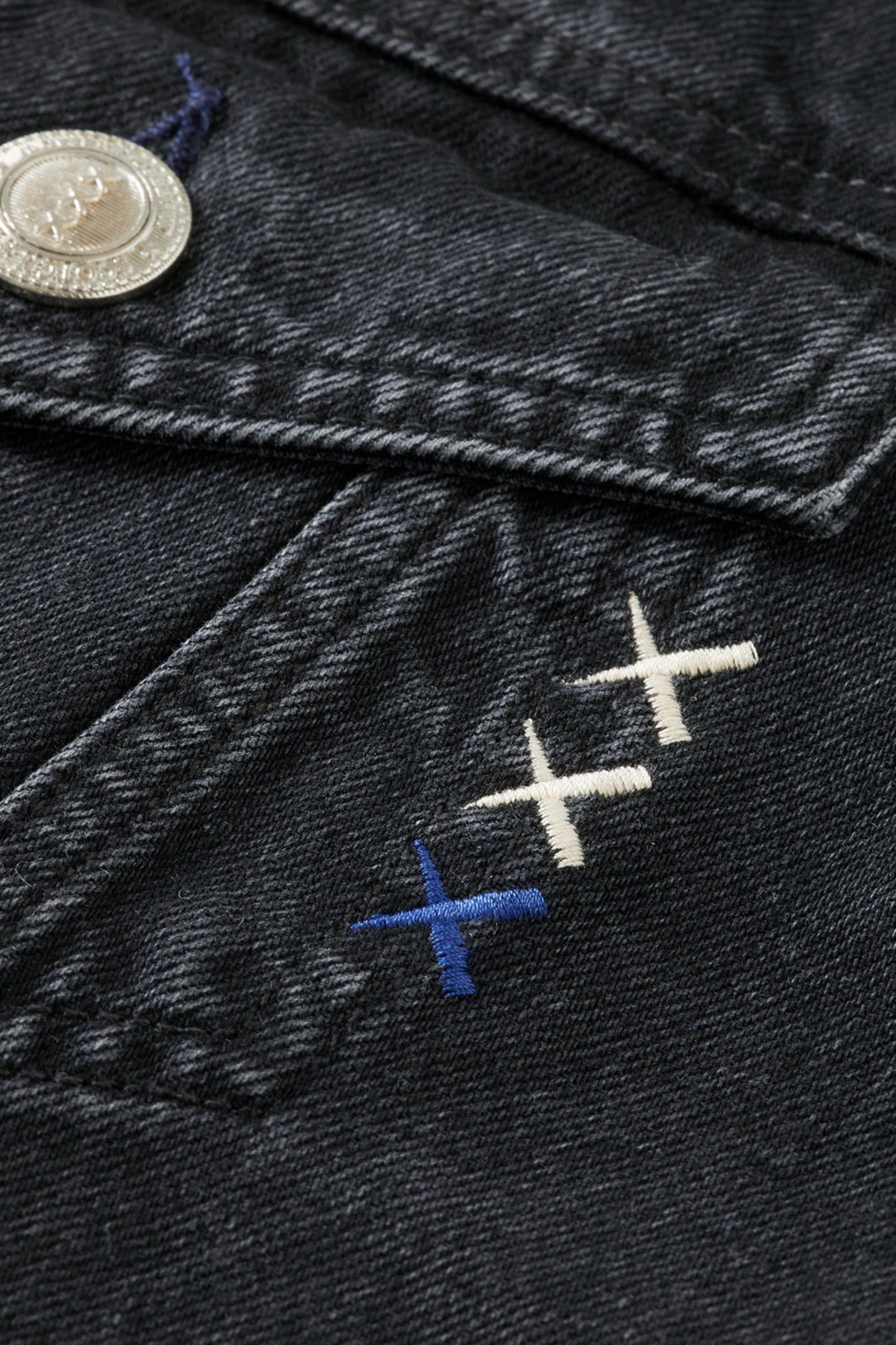 WASHED BLACK DENIM TRUCKER JACKET CITY BUZZ 8