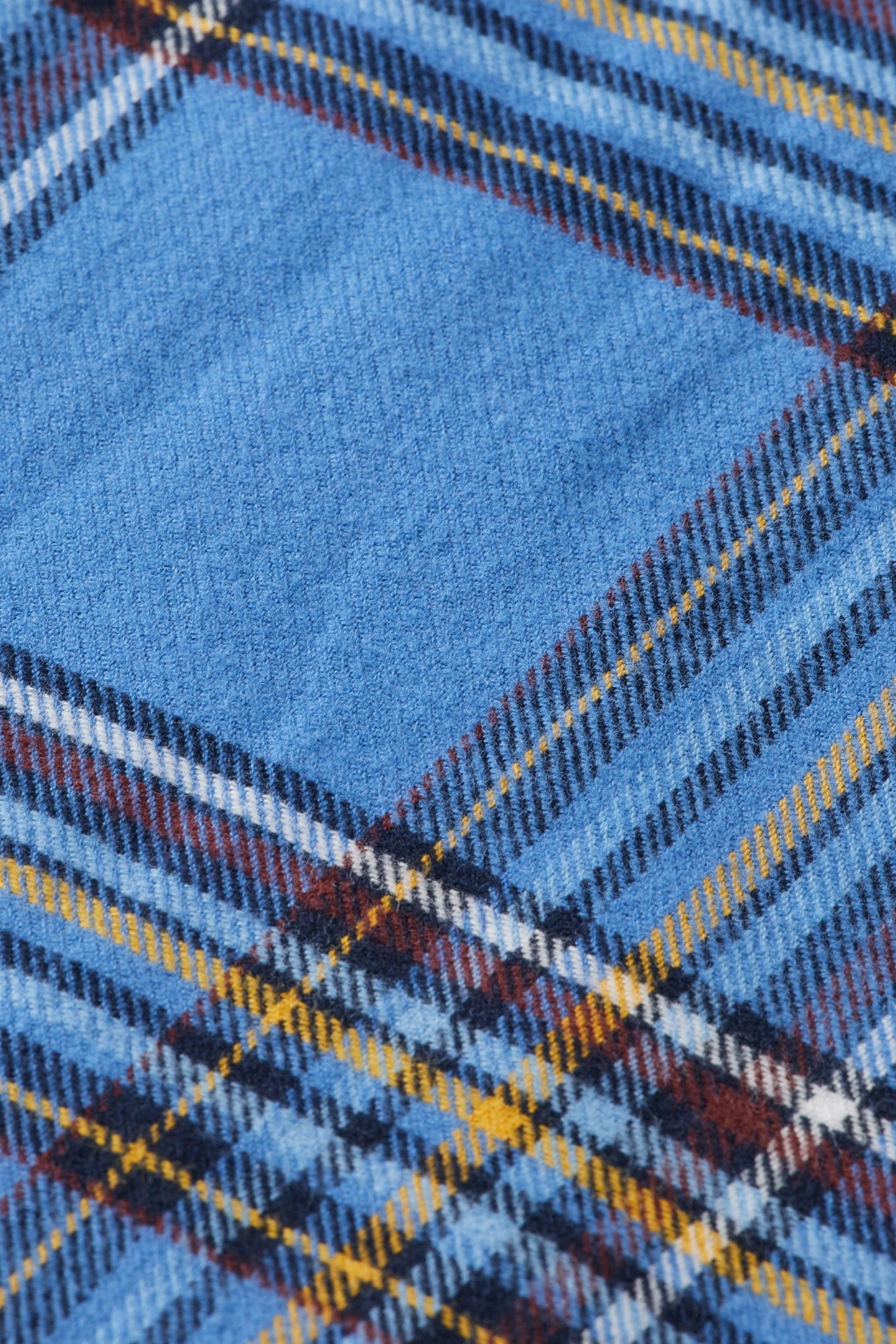 REGULAR FIT MULTICOLOURED FLANNEL CHECK SHIRT BLUE CHECK 3