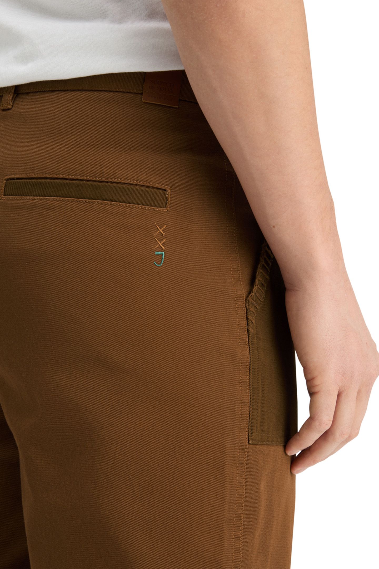 JOE JONAS X SCOTCH SODA STRAIGHT FIT TWILL CHINO BISON 7