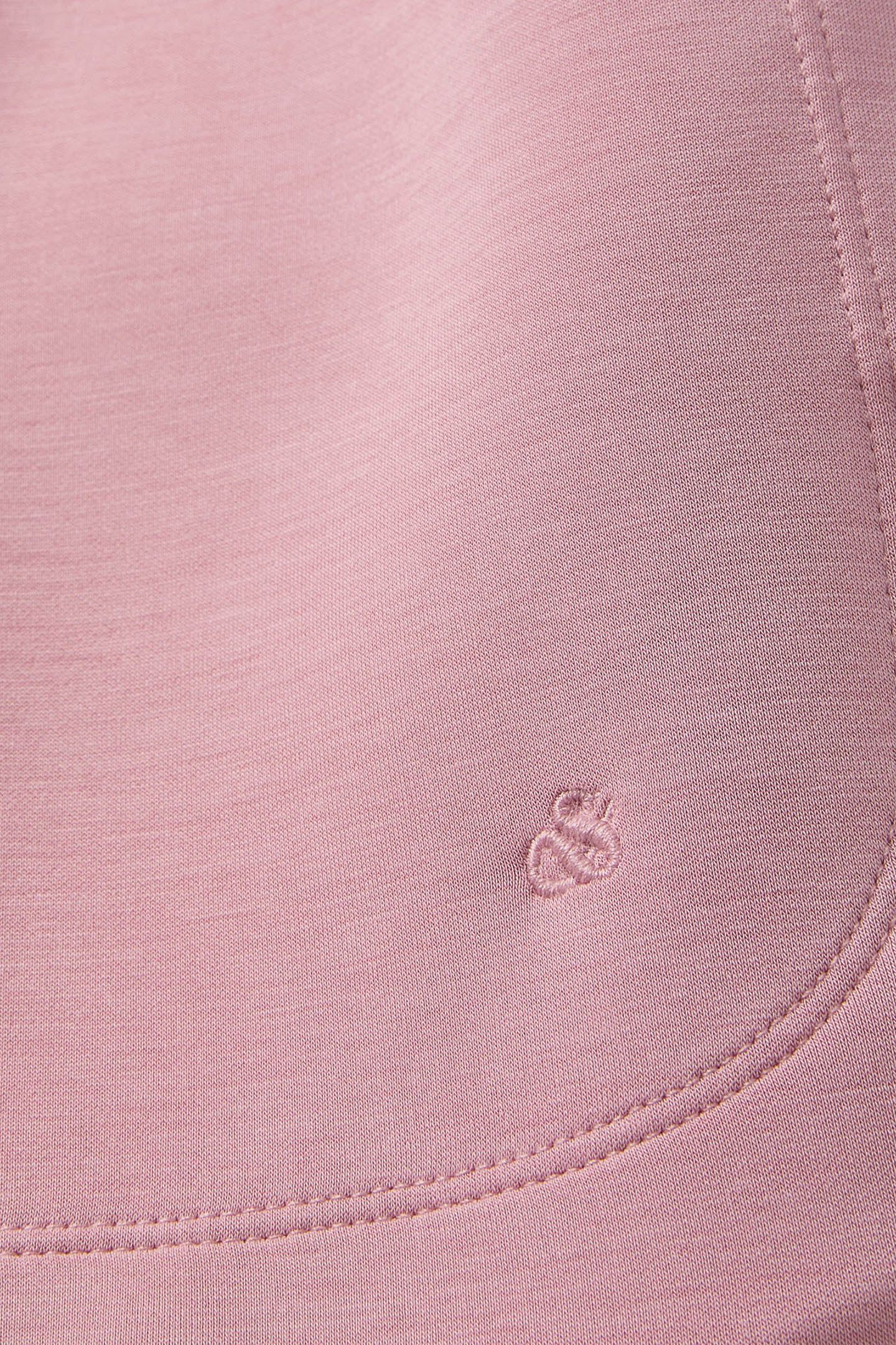 CURVED HEM DRAWSTRING SHORTS DUSTY ROSE 6