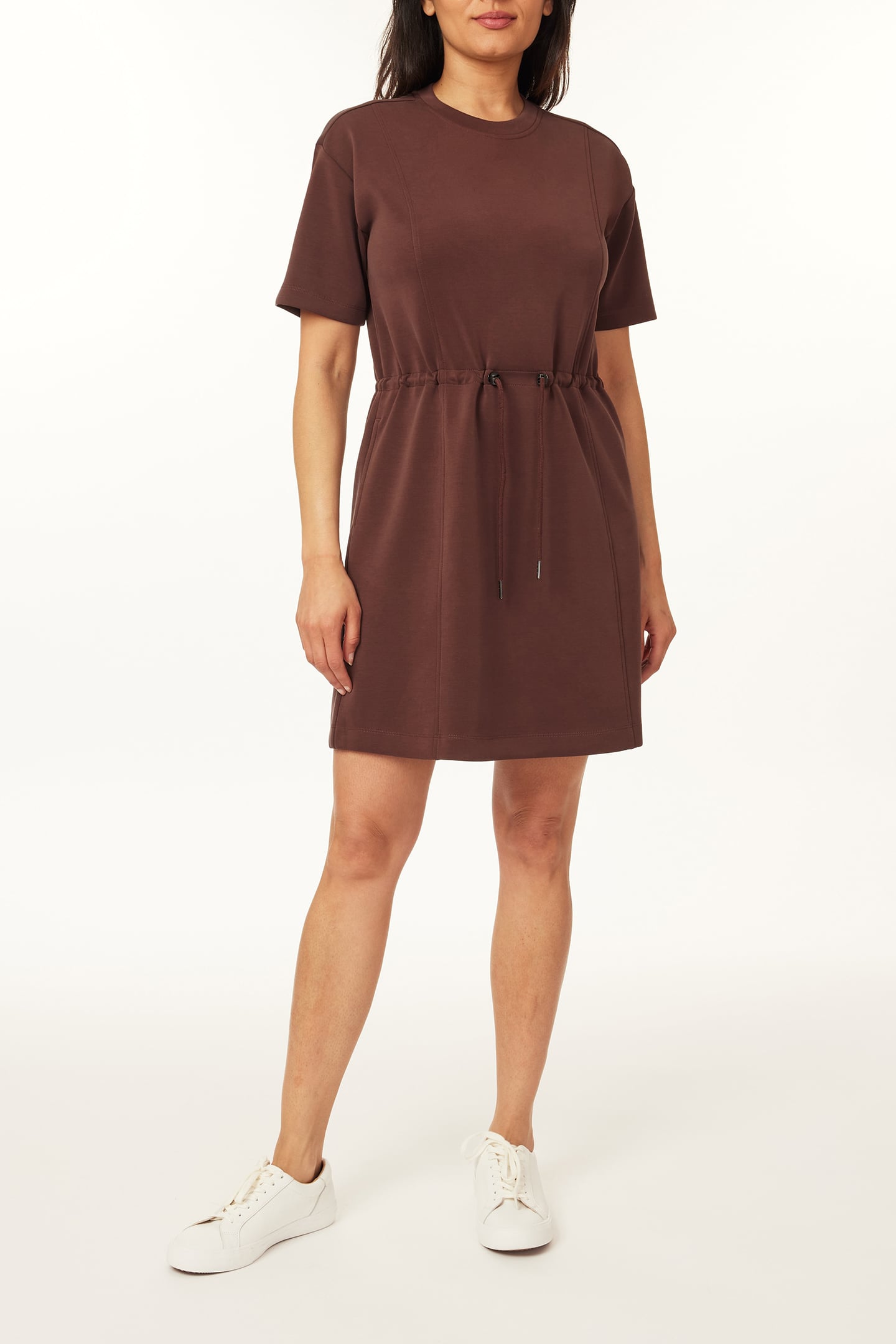 DRAWSTRING TEE DRESS PUCE 1