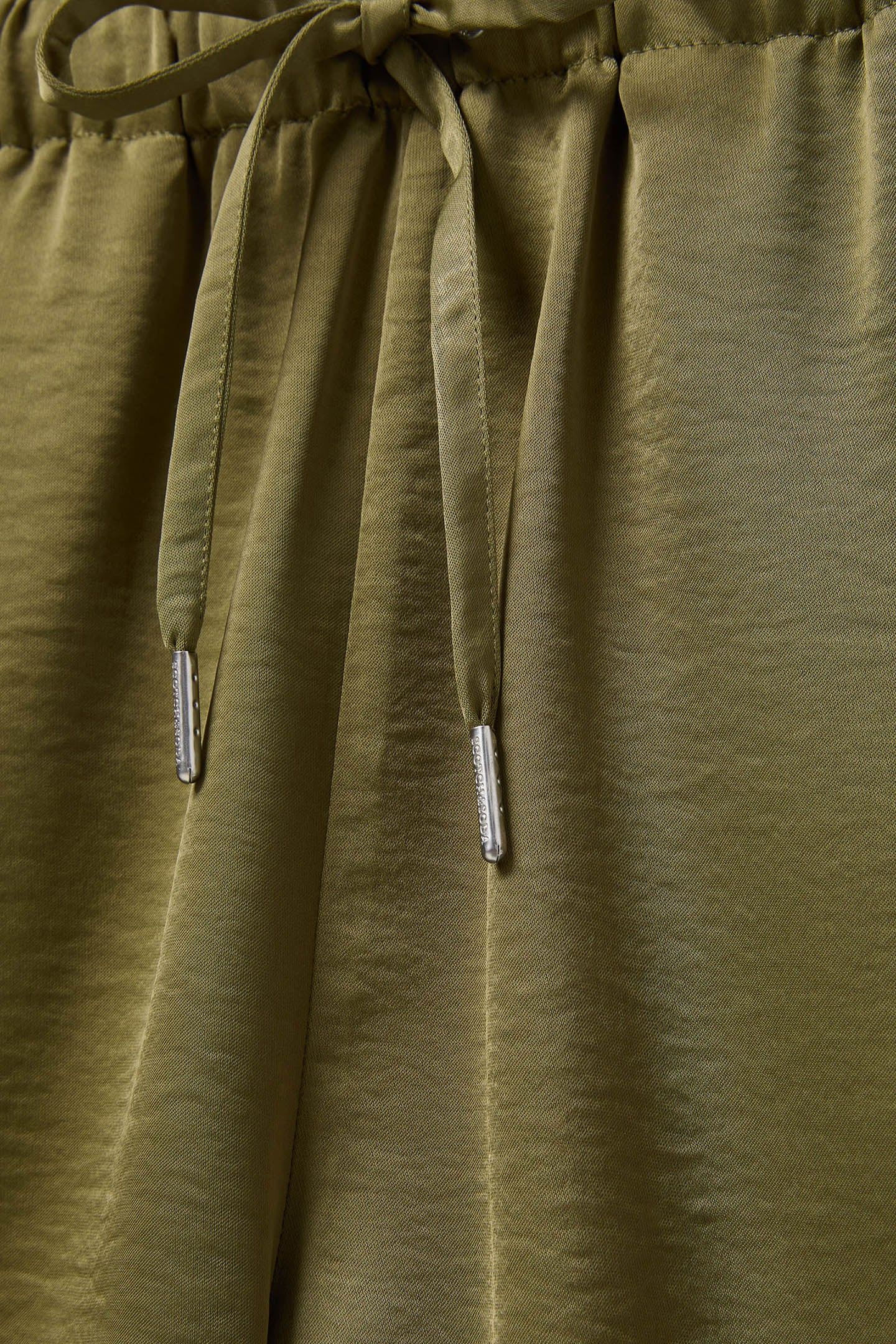 SATIN EASY DRAWSTRING SHORTS MARTINI OLIVE 6