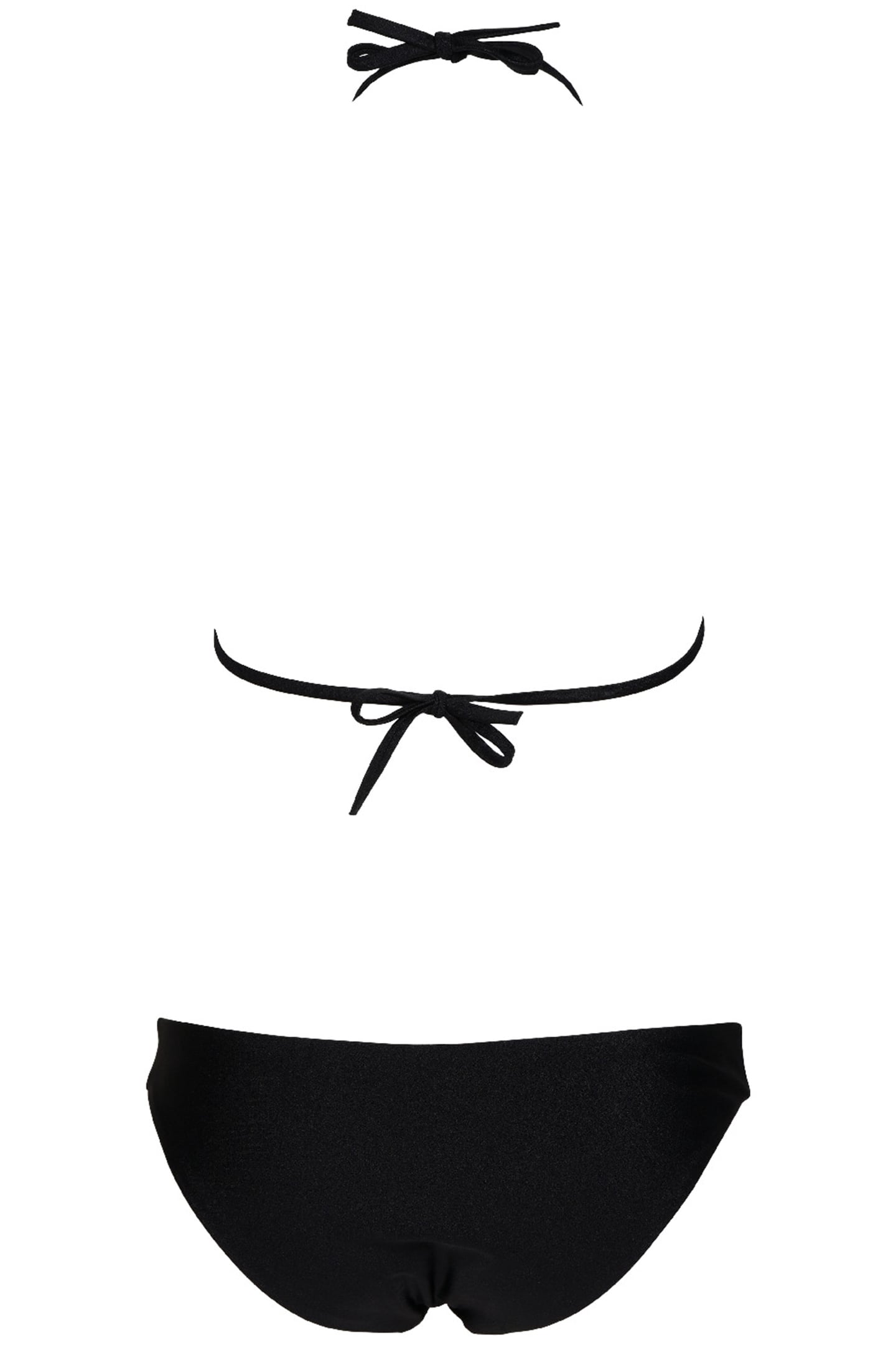 WOMEN'S BIKINI TRIANGLE SOLID BLACK 5