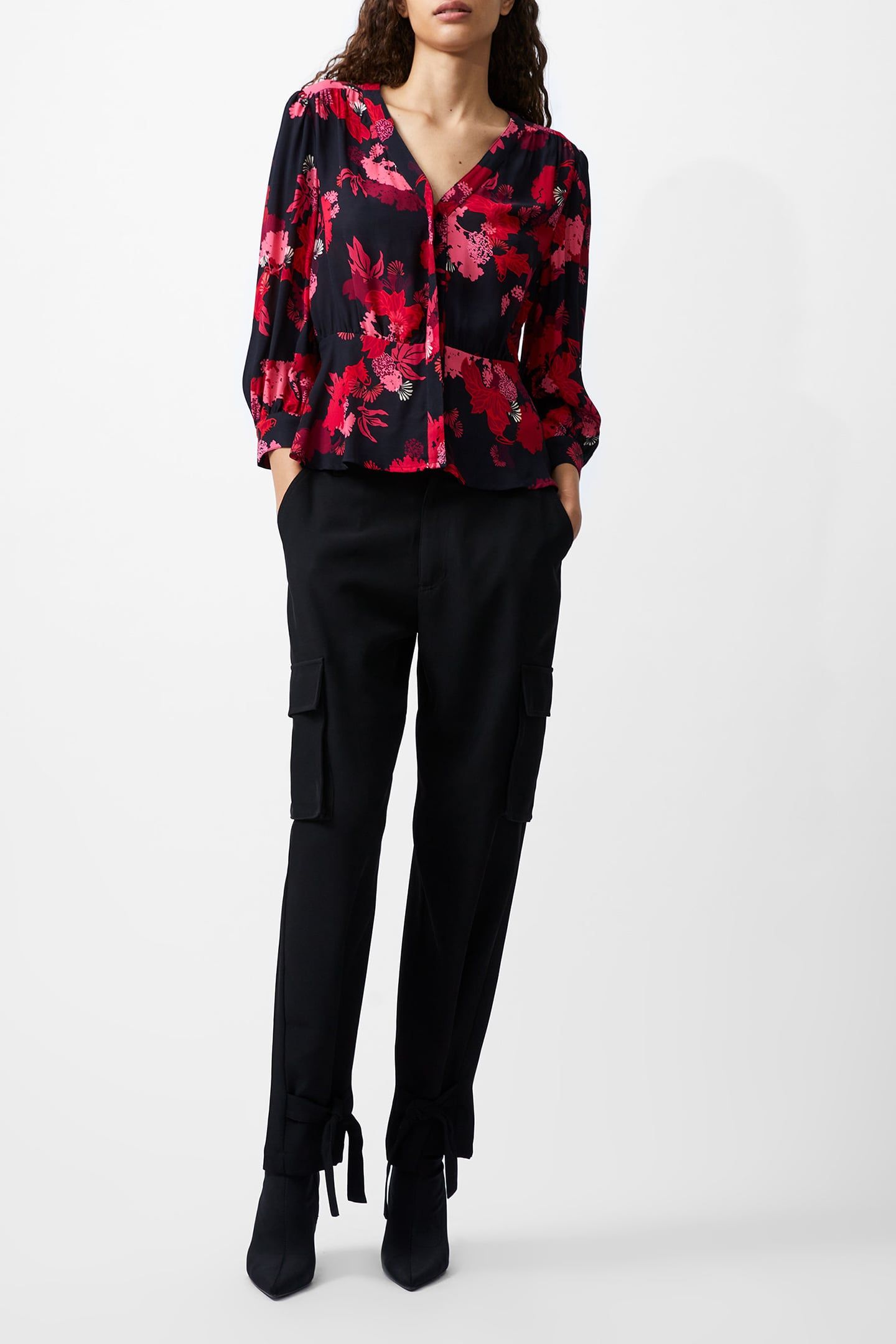 FOLIAGE CHIARA BALLOON SLV TOP BLACKOUT MULTI 2