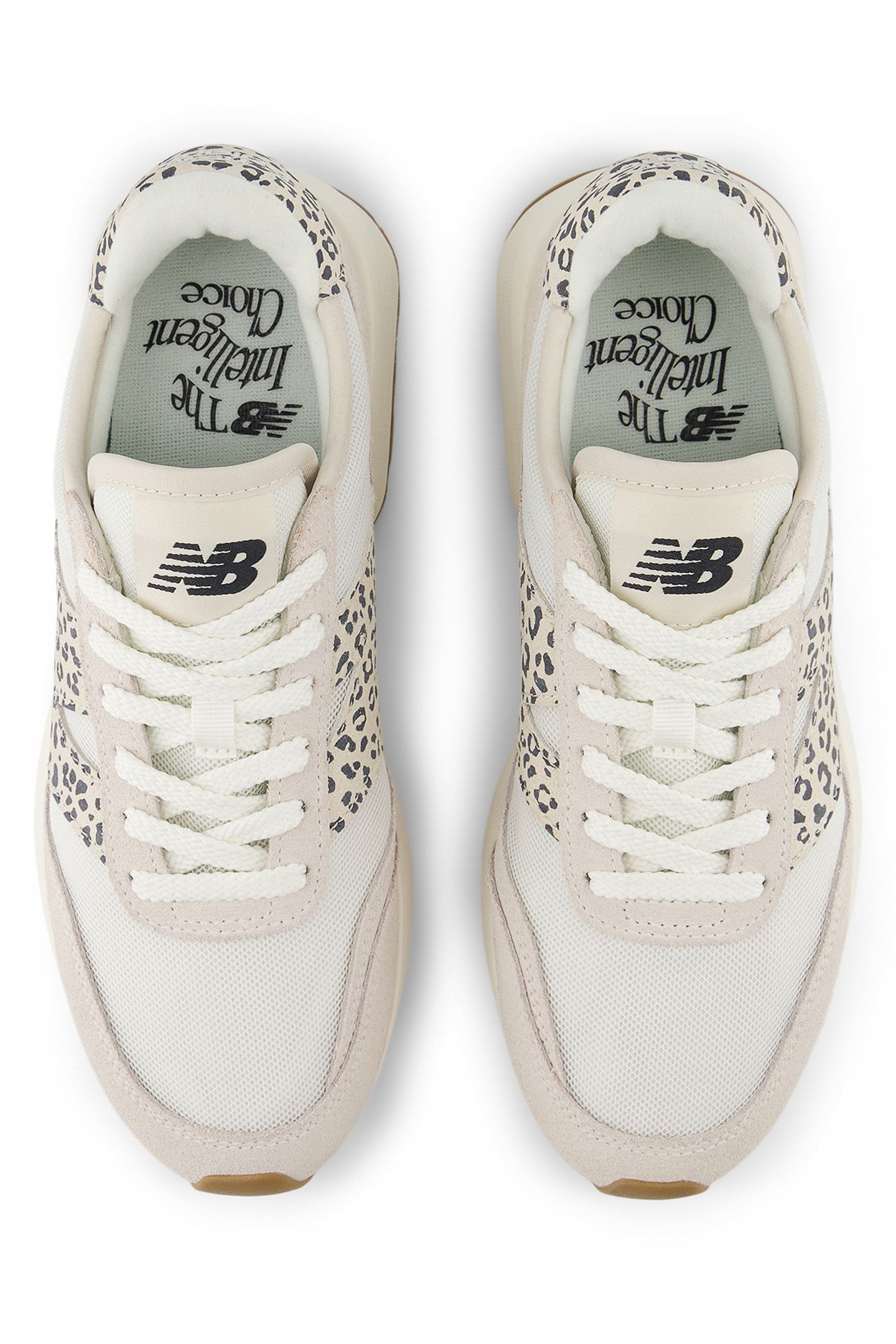 U370LP SNEAKERS IN OFF WHITE & LEOPARD PRINT 3