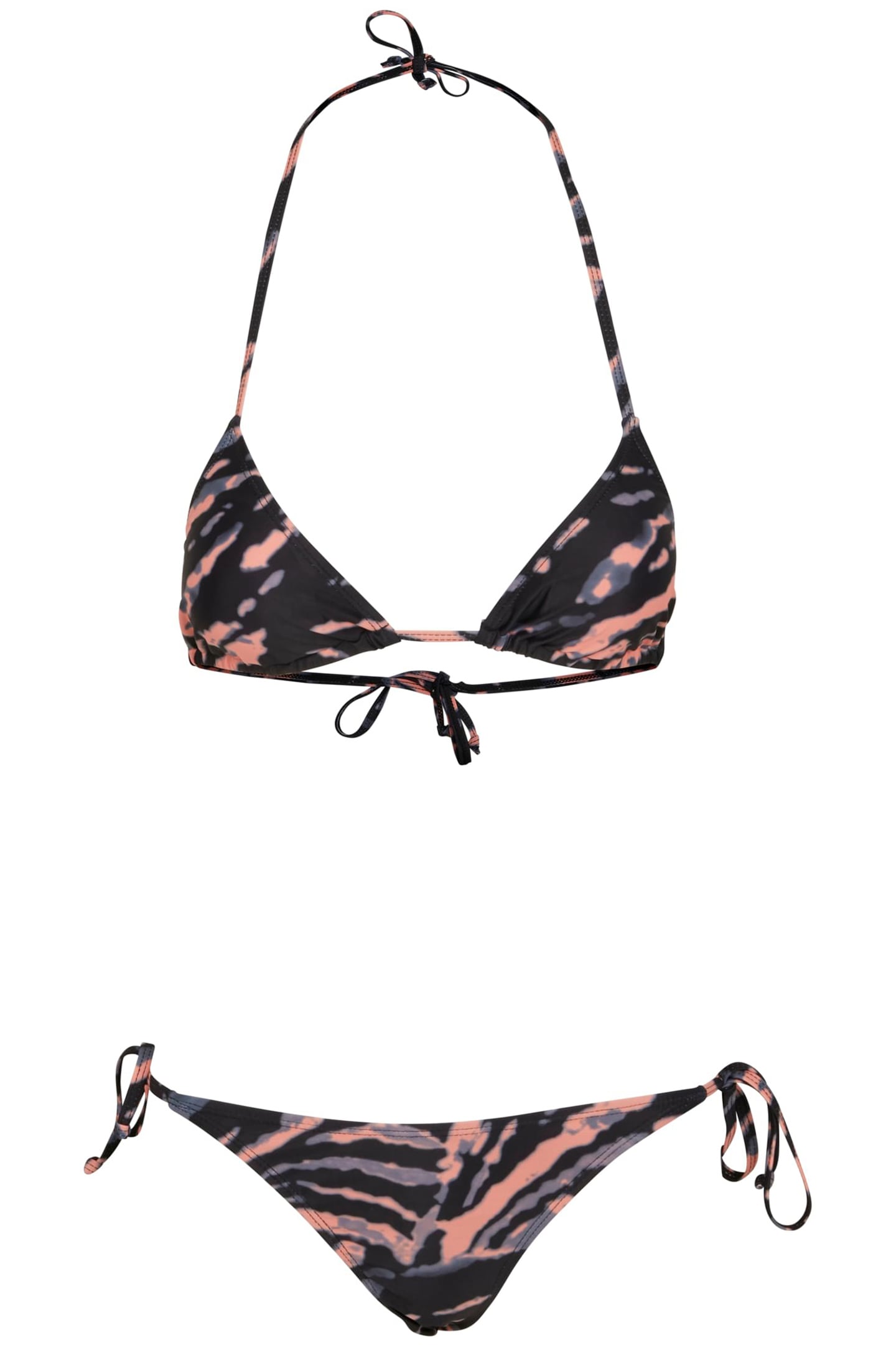 LADIES TIE DYE BIKINI VINTAGEBLUE/PAPAYA 1