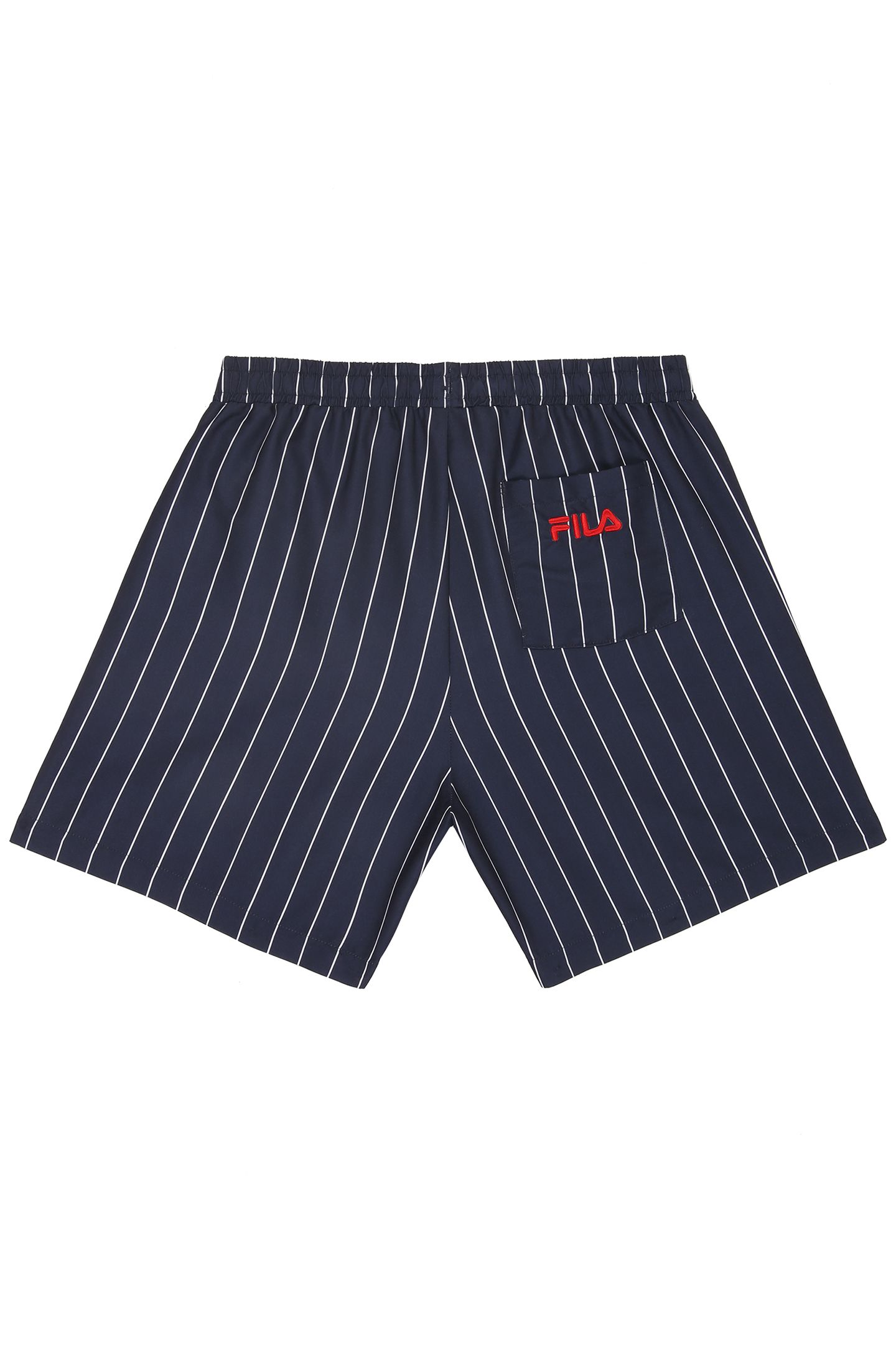 SCOGLITTI AOP BEACH SHORTS BLACK IRIS/BRIGHT WHITE STRIPED 5