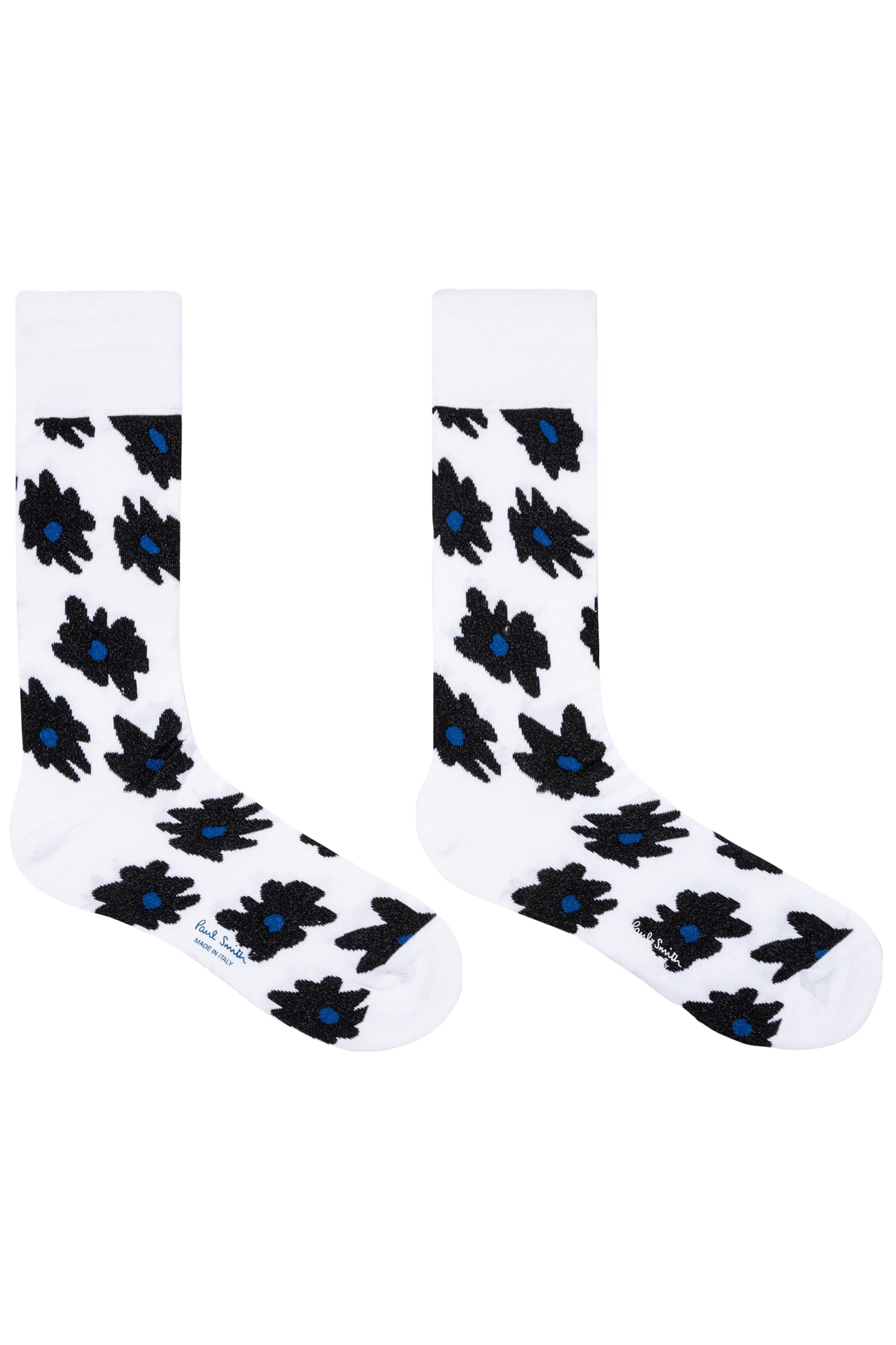SOCK BIG FLOWER WHITE 2