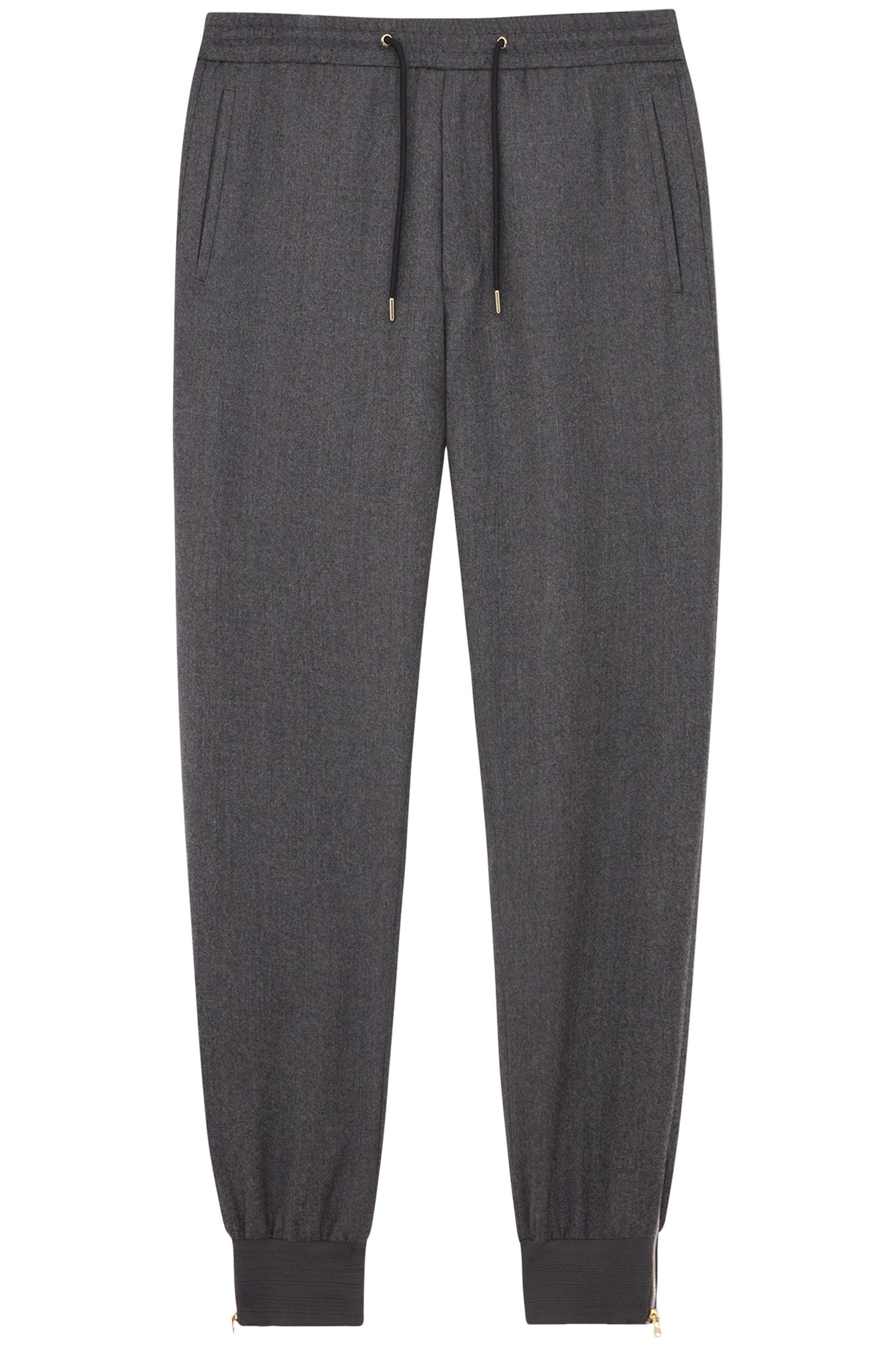 MENS DRAWCORD TROUSER GREY MELANGE 1