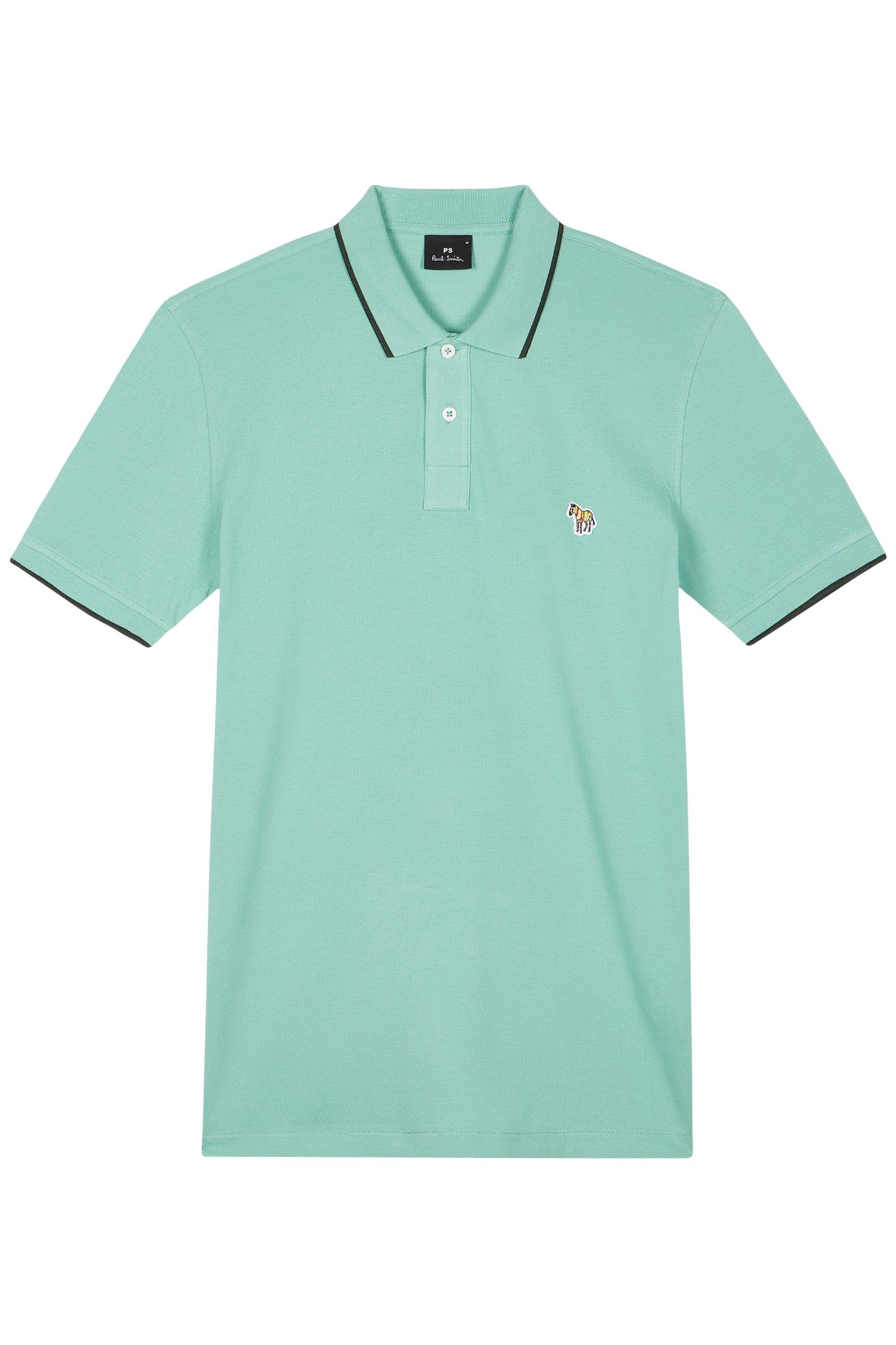 SLIM FIT POLO ZEB BADGE PASTEL GREEN 1