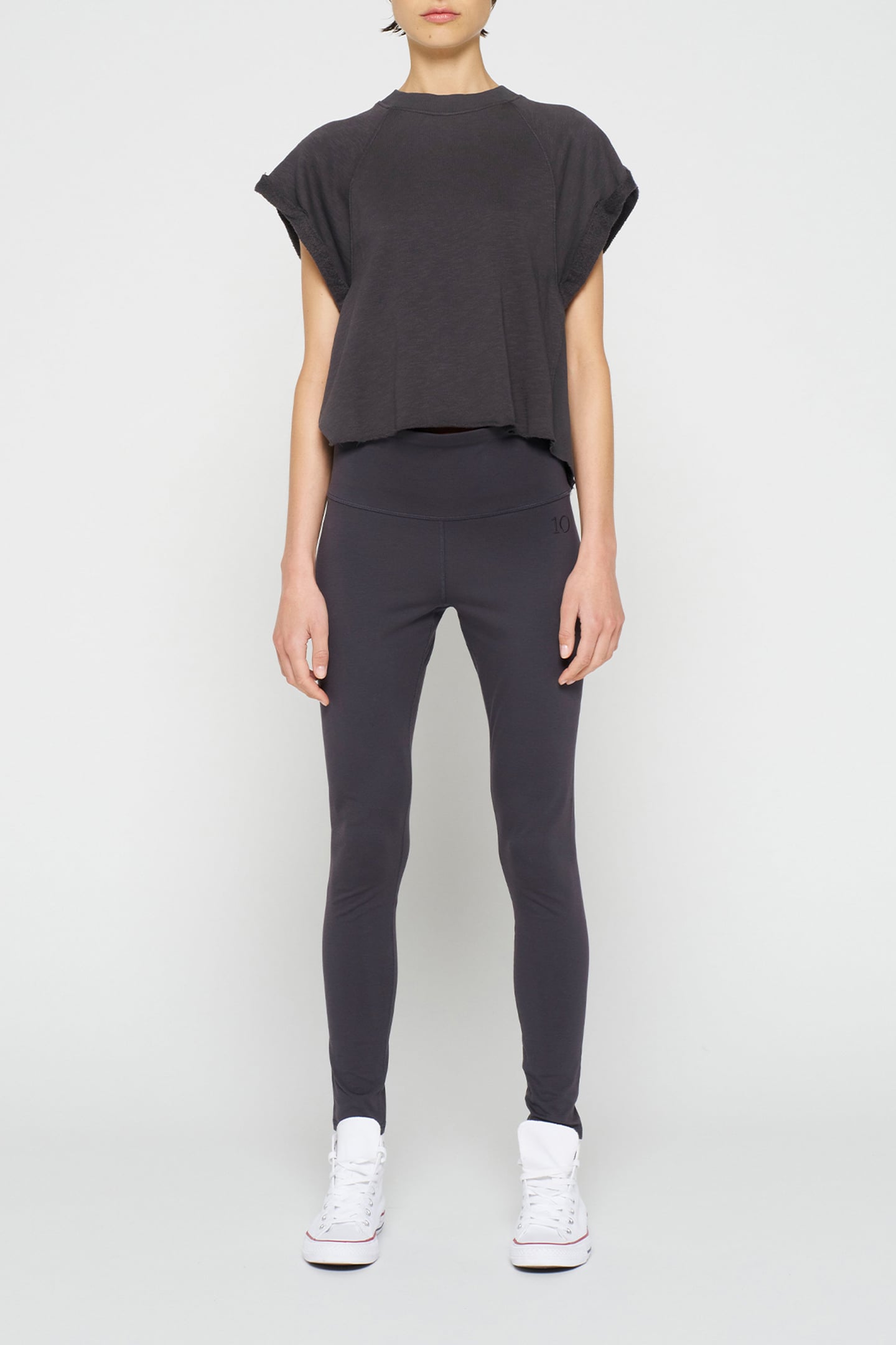 YOGA LEGGINGS GREY RAVEN 2