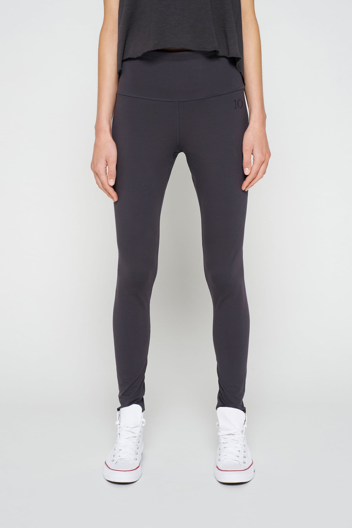 YOGA LEGGINGS GREY RAVEN 1