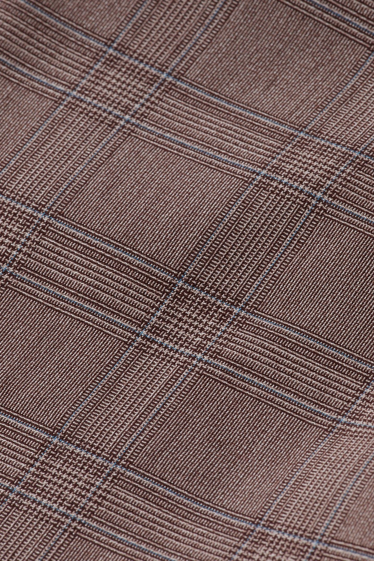 IRVING - CLASSIC YARN-DYED CHINO BROWN ECRU CHECK 9