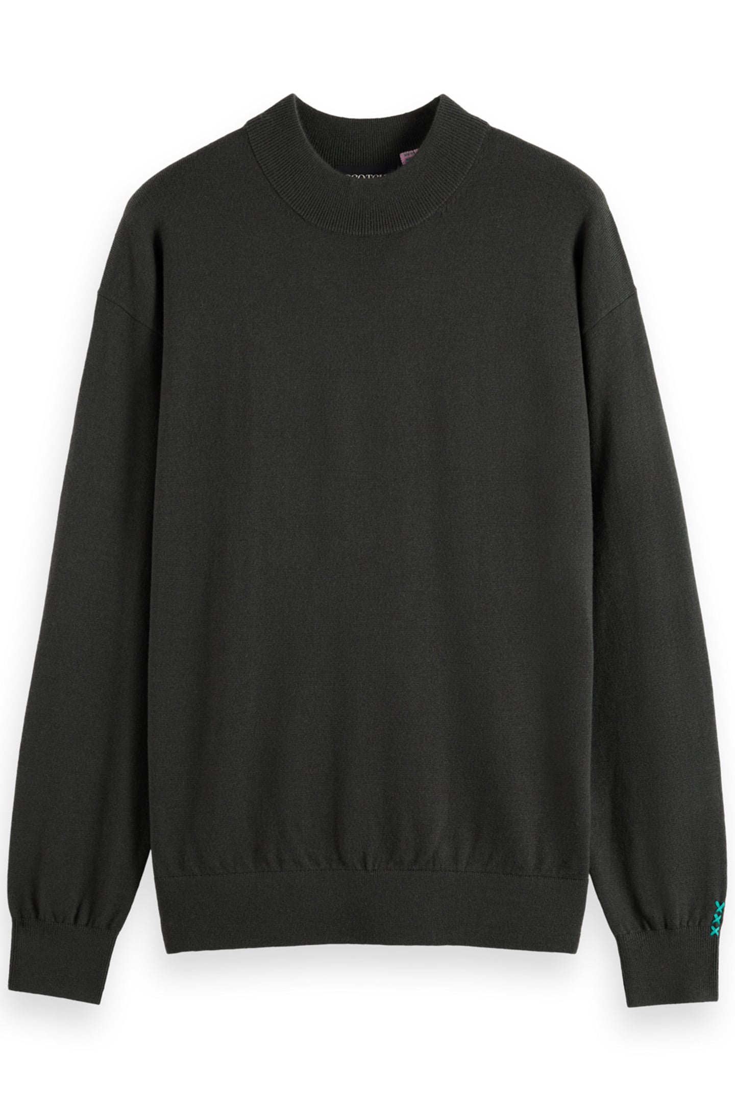 ESSENTIAL DROPPED SHOULDER MOCK NECK SWEATER VINYL 4