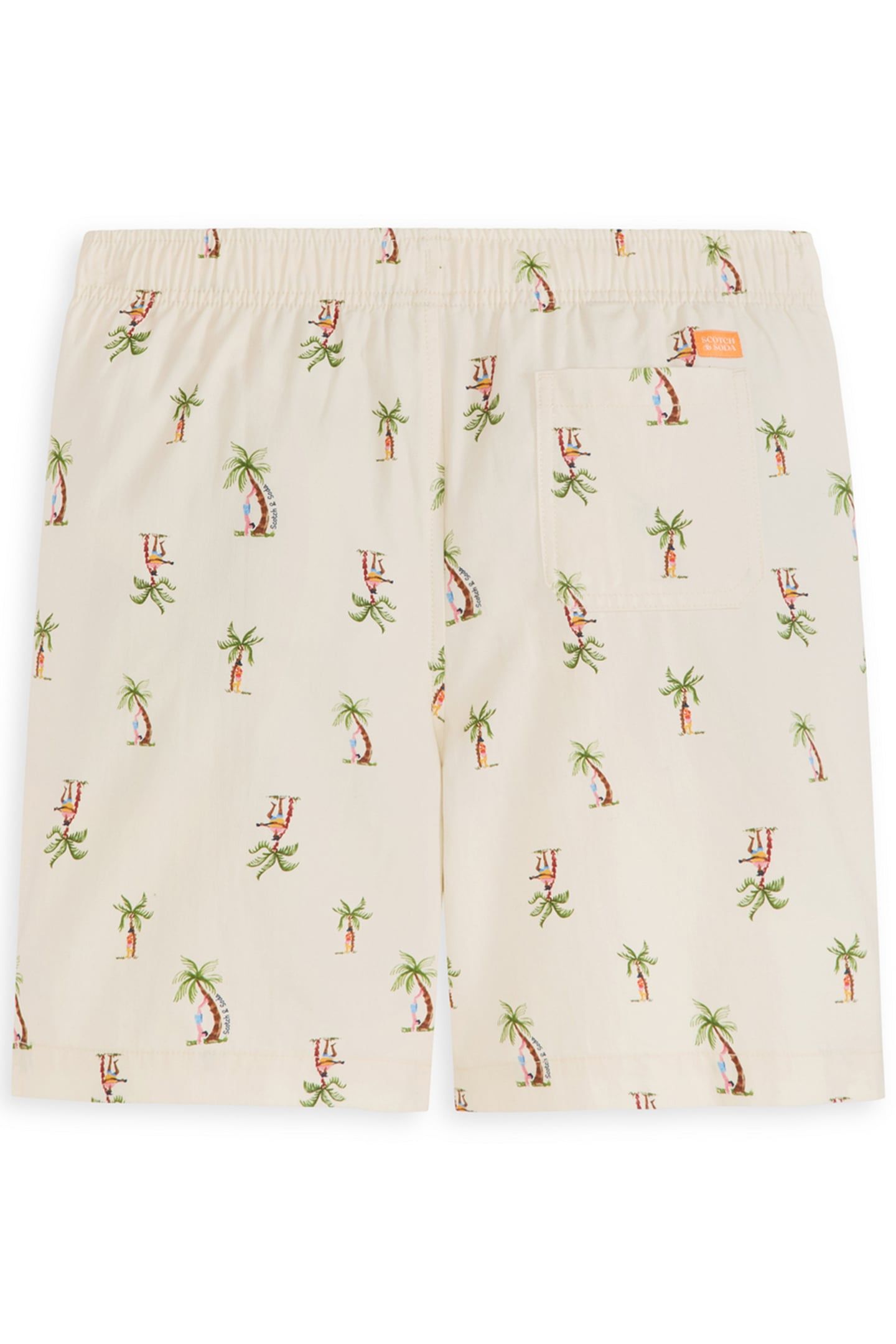 BOYS S&S HALF PANAMA SHORT NATURAL 2
