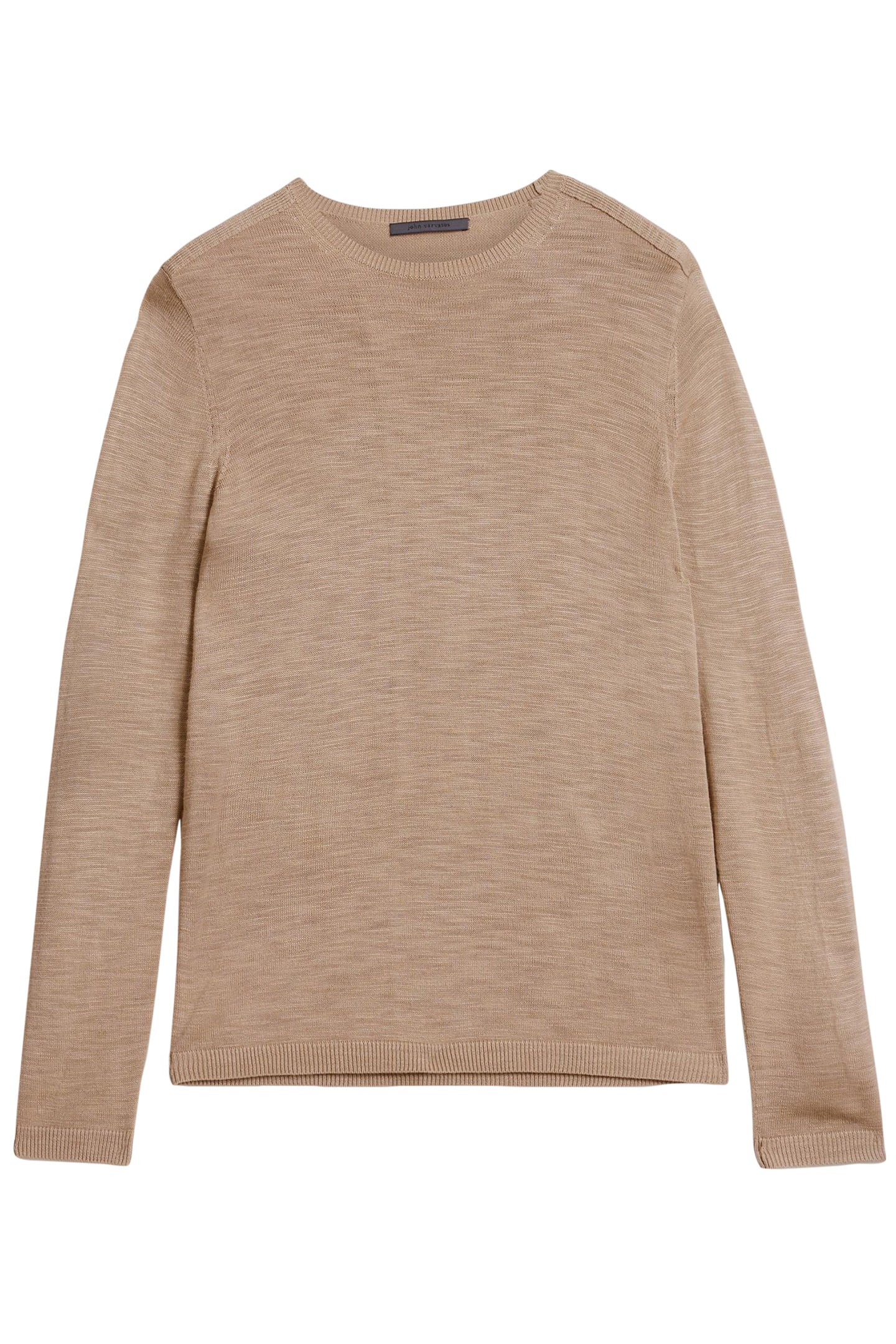 AVEIRO REGULAR FIT TUSSAH SILK CREW ALMOND 2