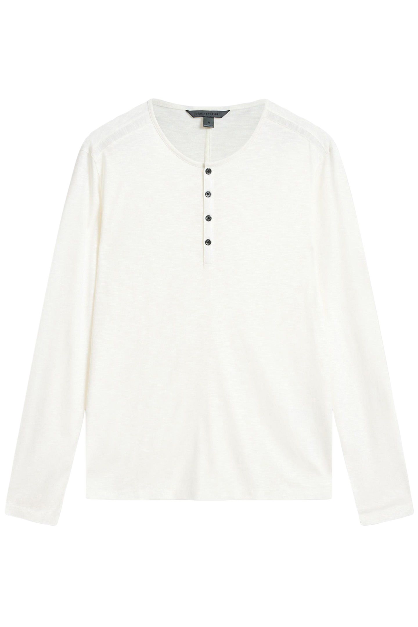 DANVILLE REGULAR FIT LS HENLEY SALT 2