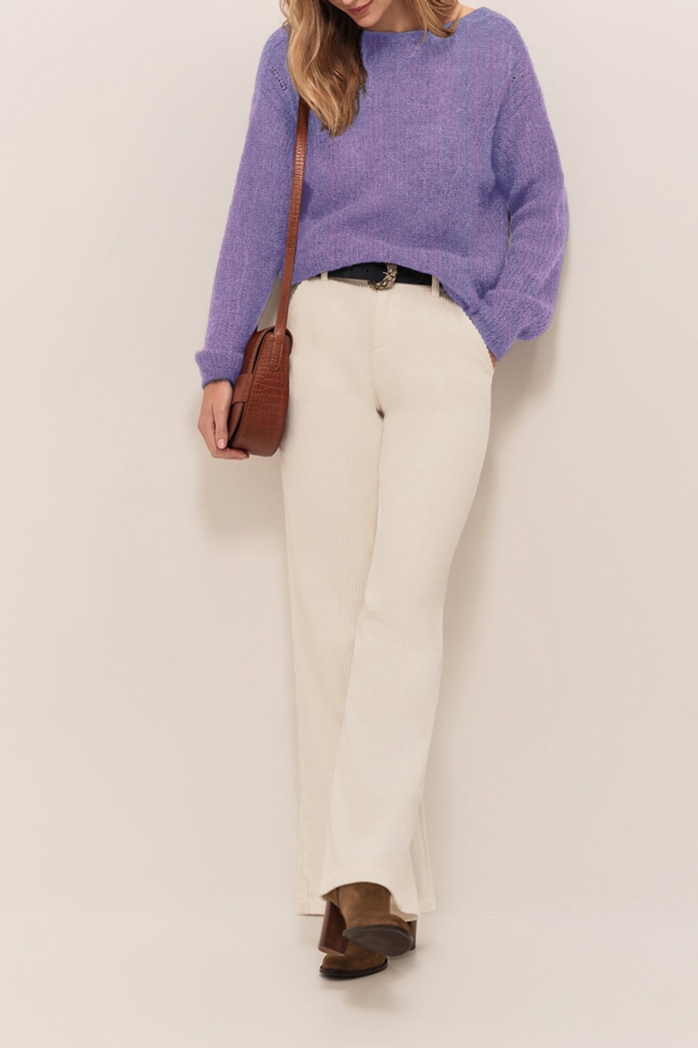 THILO - FANCY KNITTED AMETHYST CARDIGAN 5