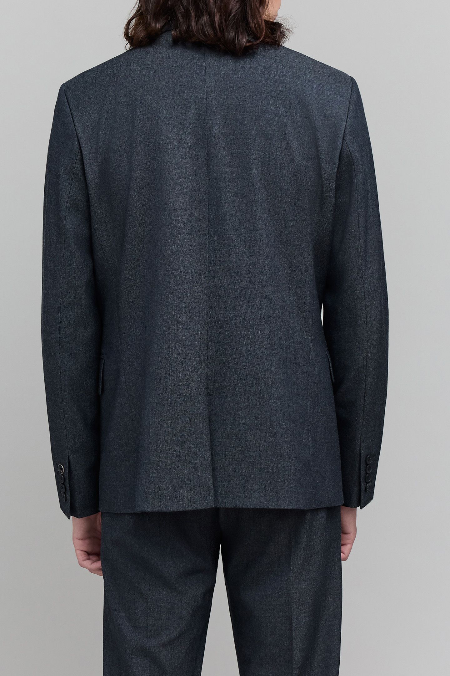 FAUX-PLAIN NAVY SUIT JACKET 2