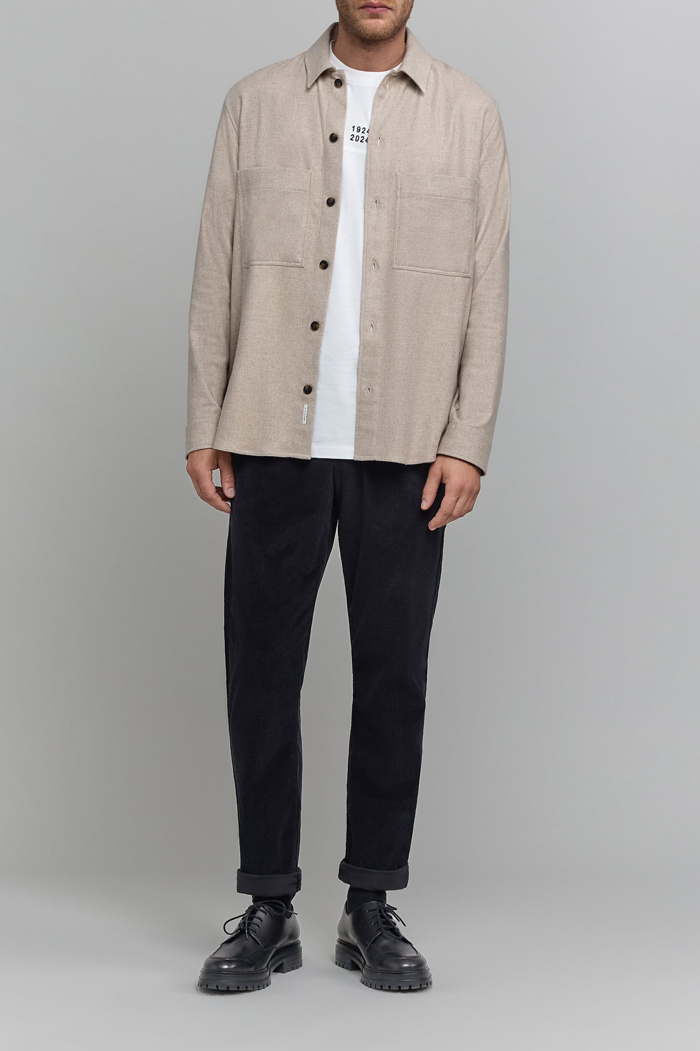 BLACK CORDUROY JOGPANTS 3