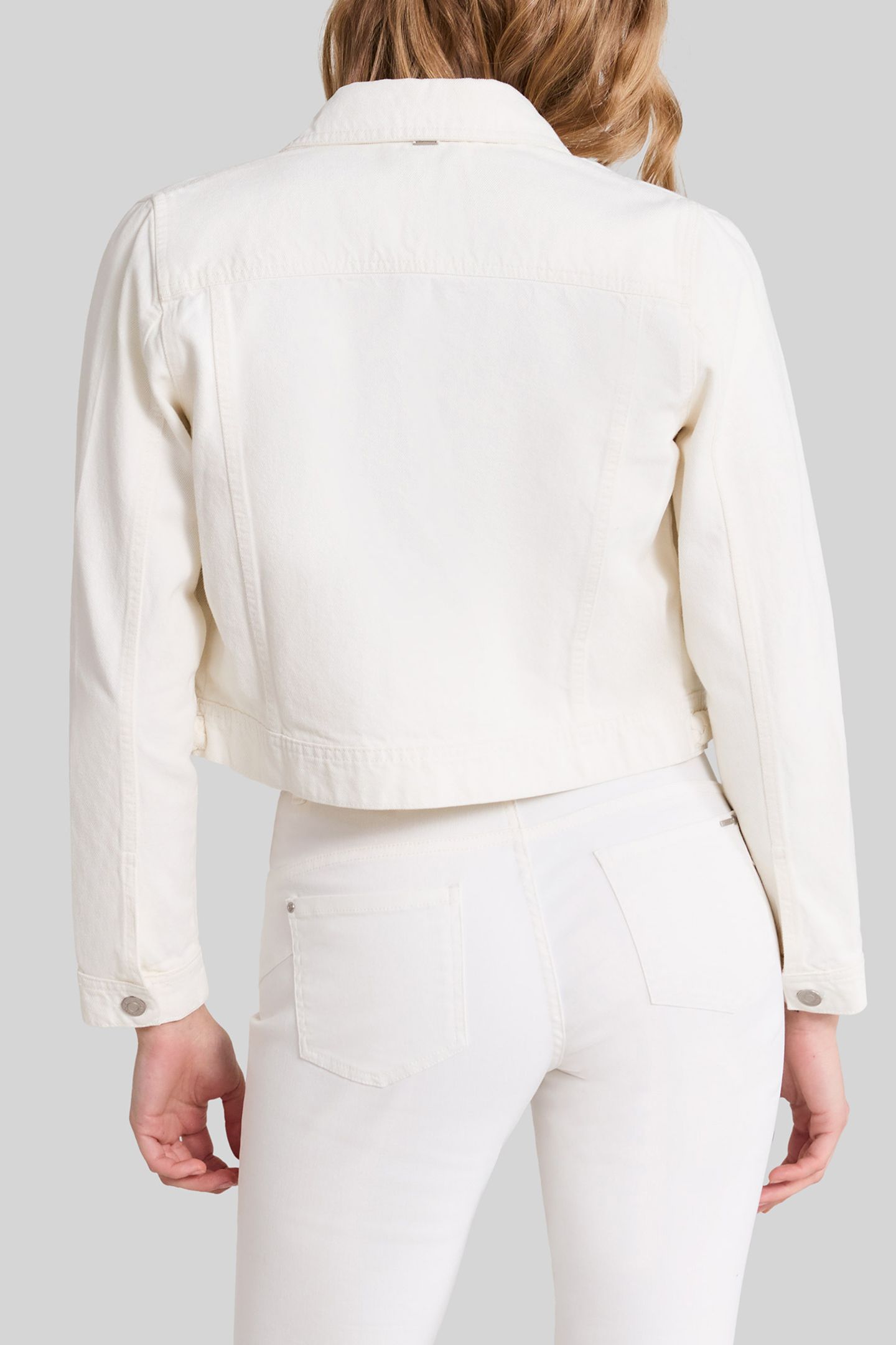OFF-WHITE DENIM JACKET WITH BRAID DESIGN 2