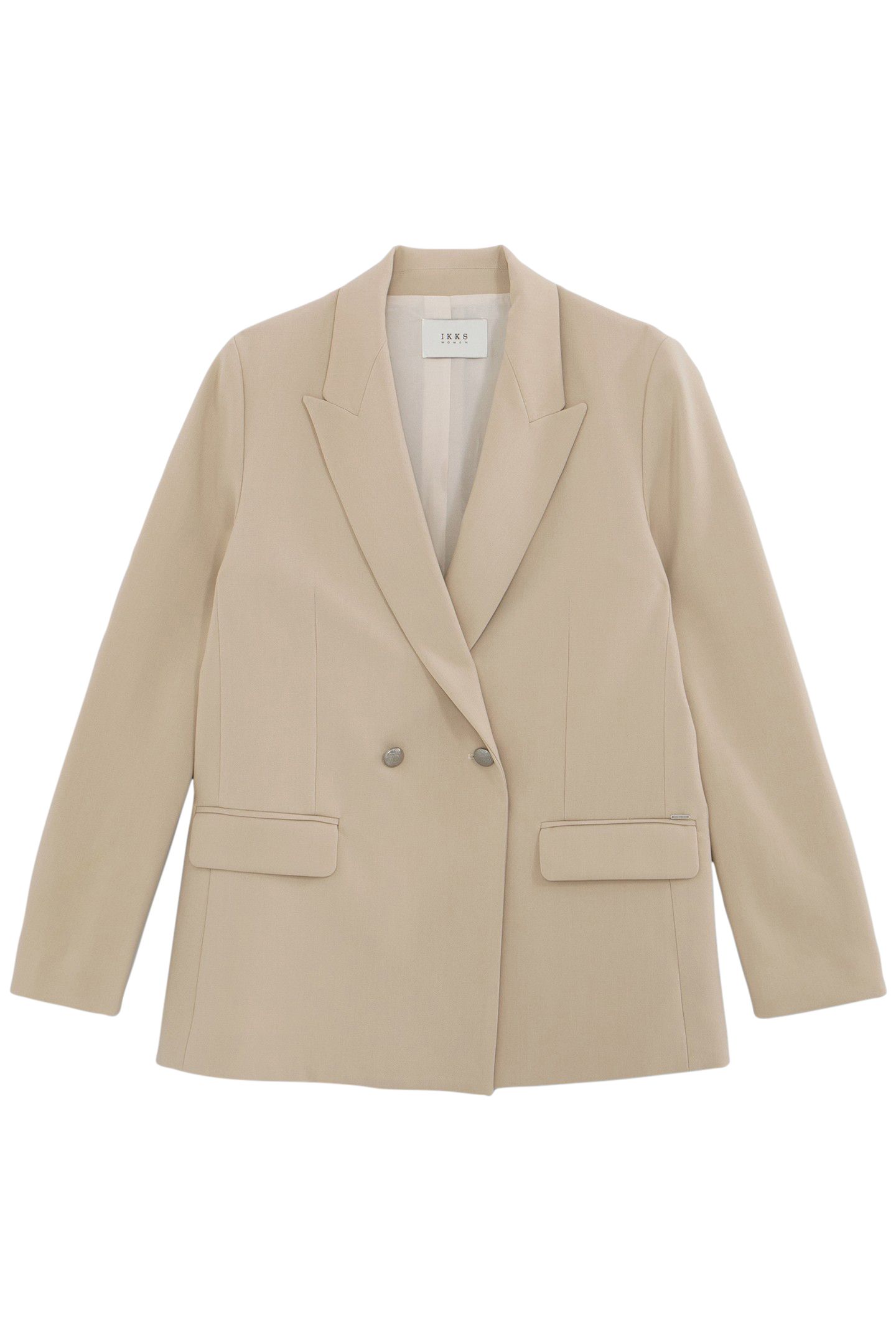 BEIGE RECYCLED POLYESTER SUIT JACKET 4