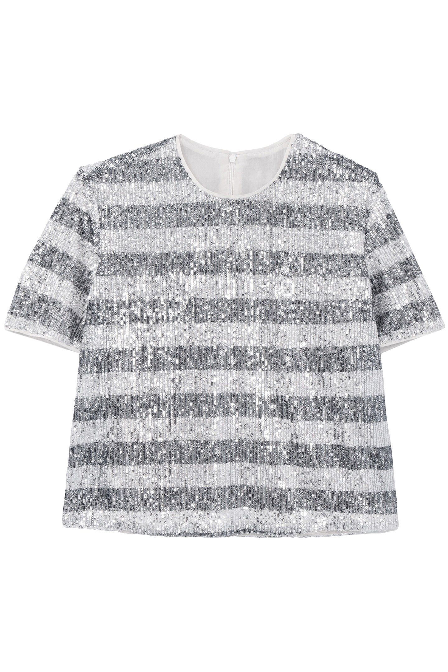 SEQUIN EMBROIDERED STRIPES TOP 5
