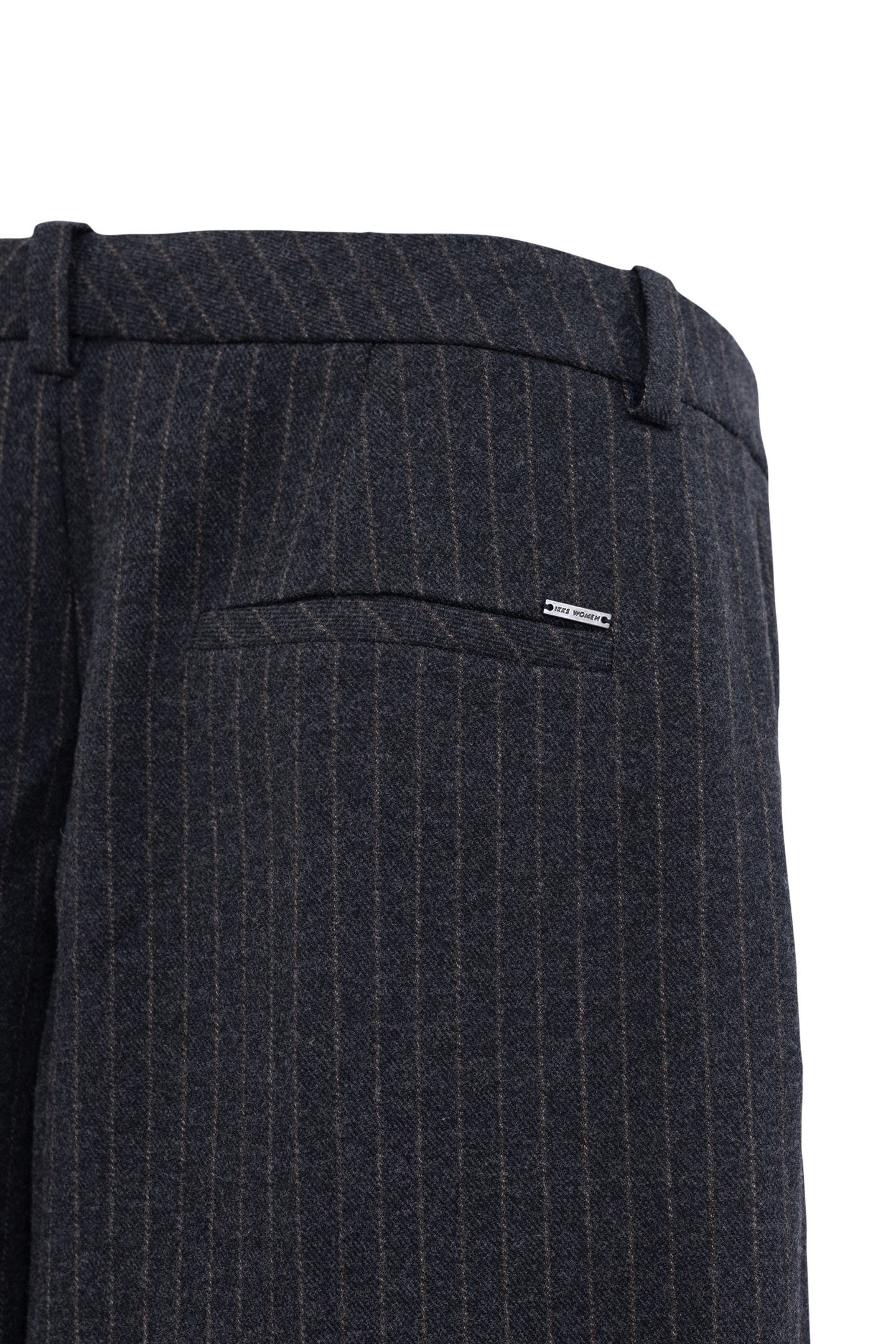 GRAY FLARE SUIT PANTS WITH TENNIS STRIPES 9
