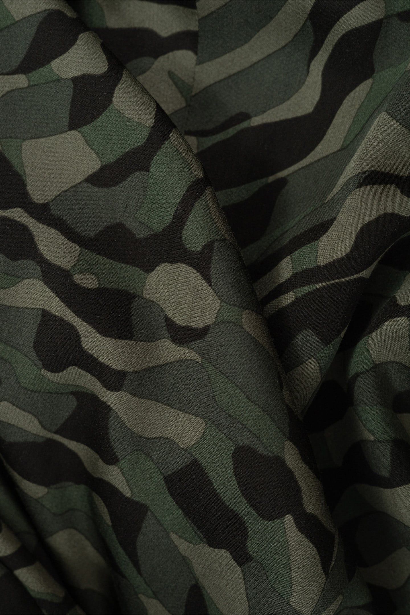 FLOWING KHAKI CAMOUFLAGE PRINT SUIT JACKET 7