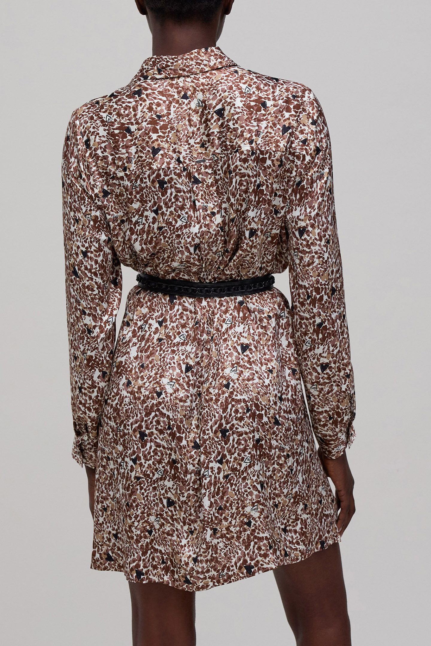 ECRU LENZING™ ECOVERO™ ANIMAL HEARTS DRESS 2