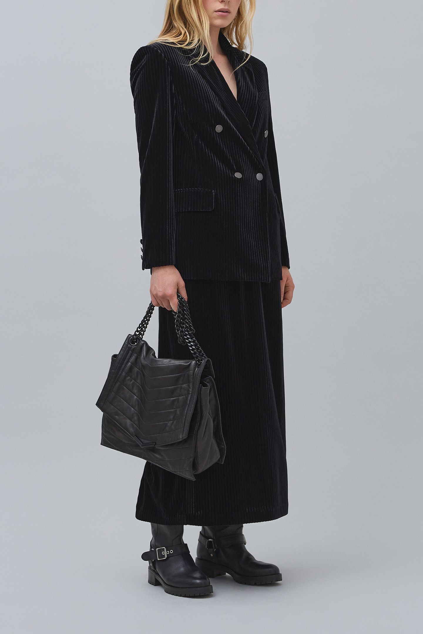 BLACK CORDUROY PENCIL SKIRT 4