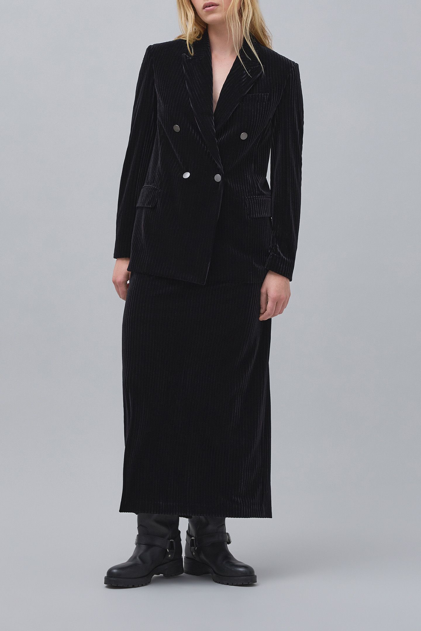 BLACK CORDUROY SUIT JACKET 3