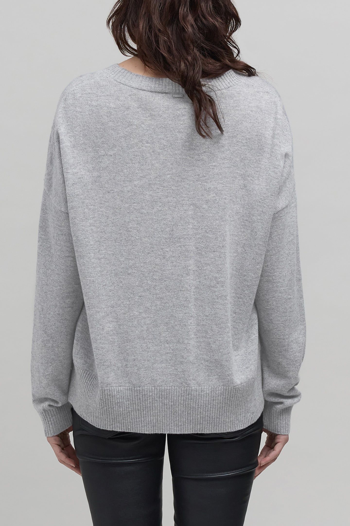 GREY KNIT SKULL SWEATER 2